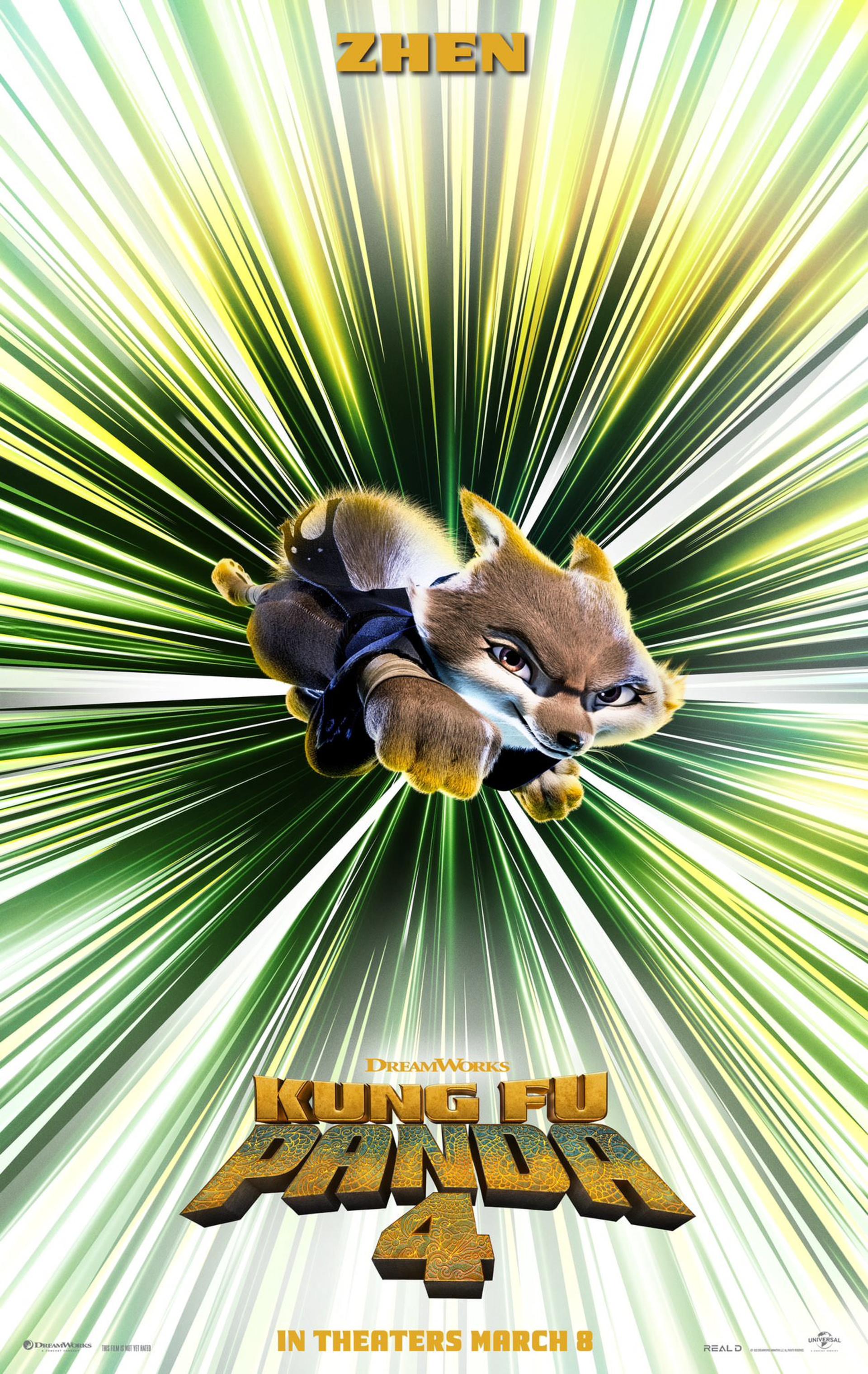 پوستر ژن در انیمیشن Kung Fu Panda 4؛