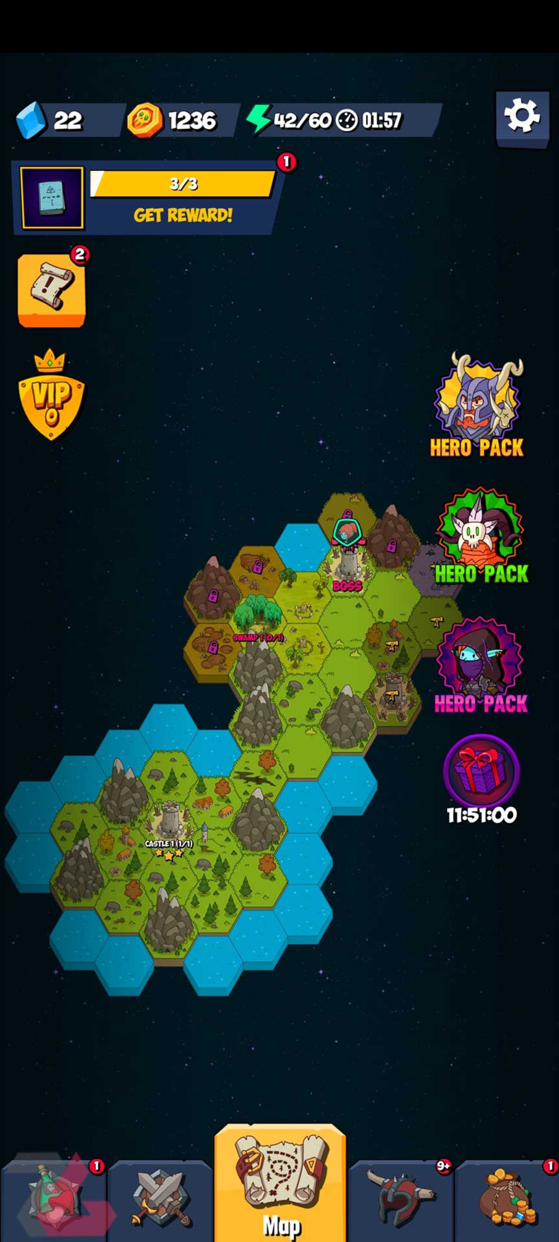 نقشه بازی موبایل Legendary Adventure 