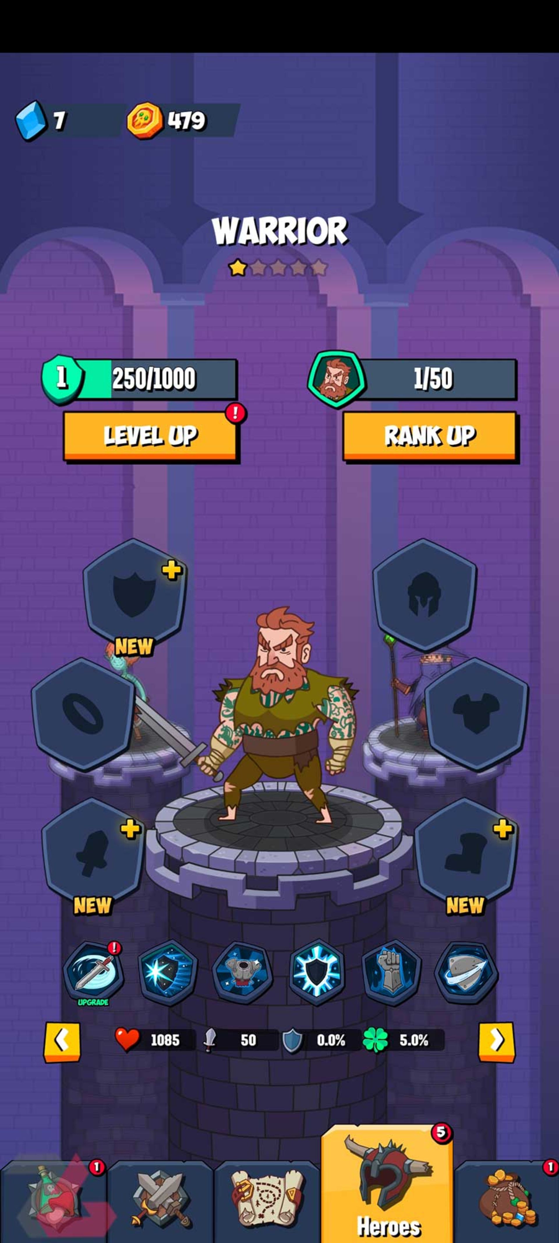 لابی بازی موبایل Legendary Adventure 