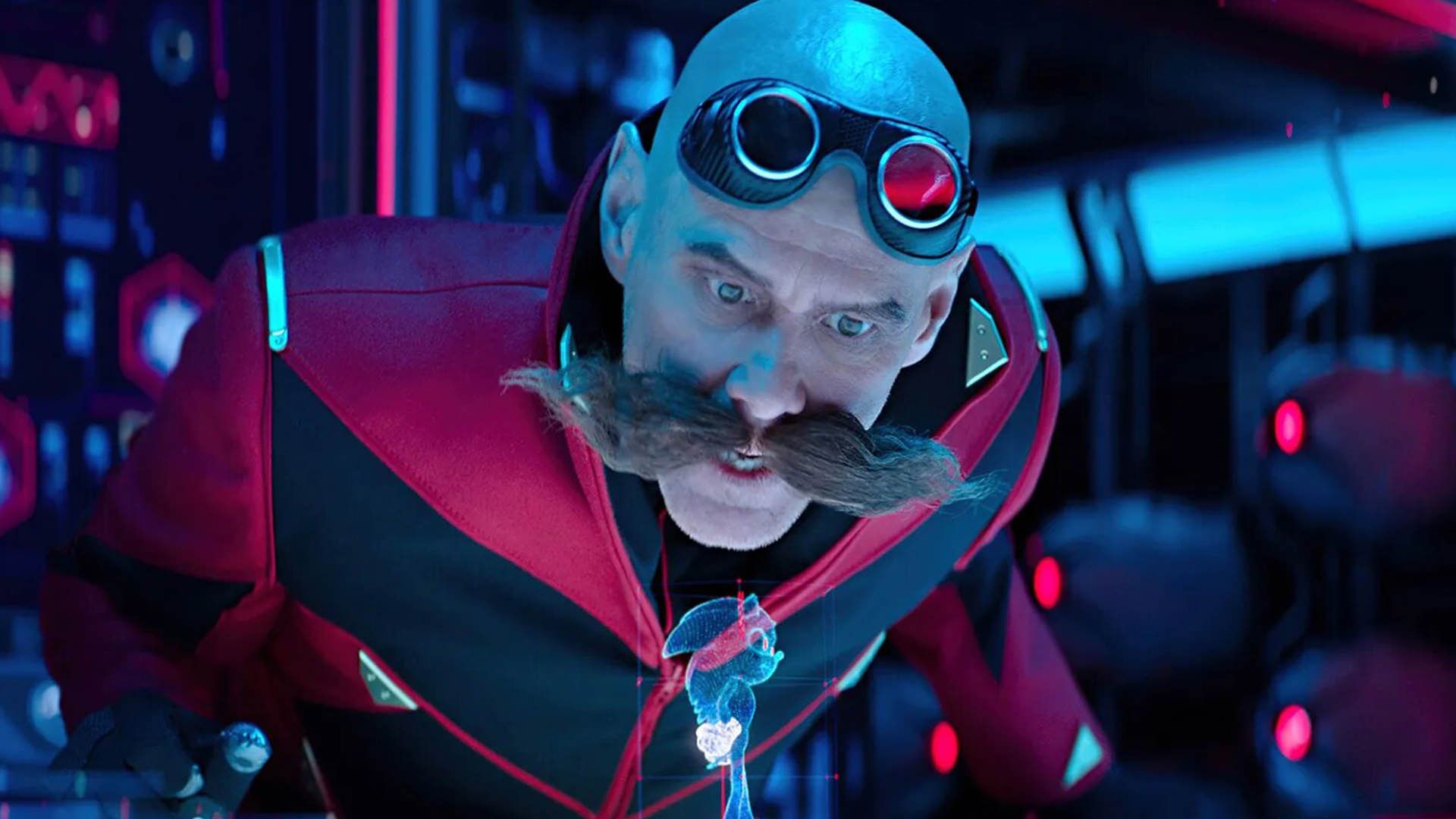 جیم کری در نقش دکتر رباتنیک در فیلم Sonic The Hedgehog 2