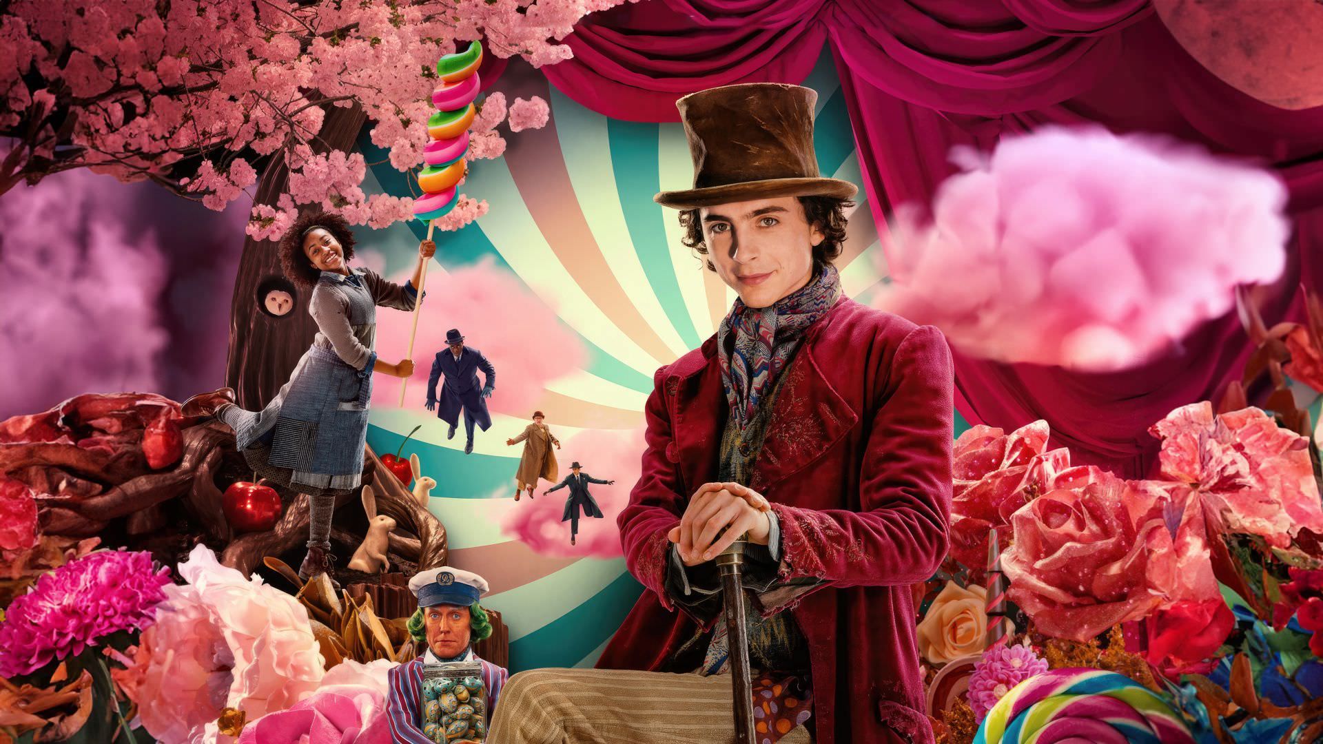 تیموتی شالامی در پوستر فیلم Wonka