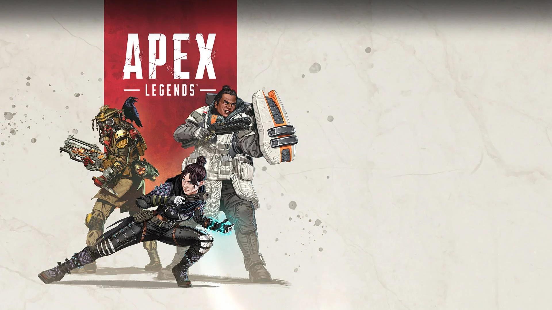 پوستر بازی Apex Legends با حضور قهرمانان سری 