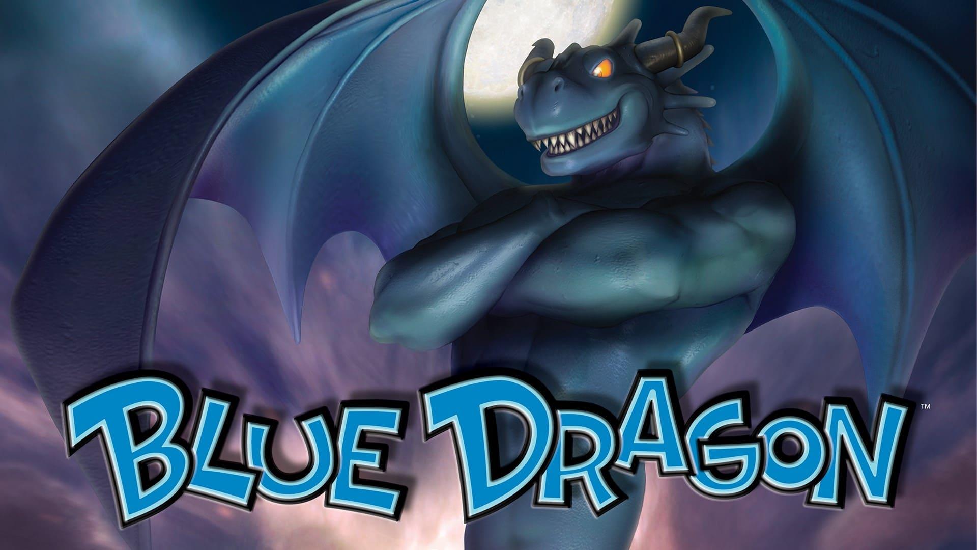اژدهای مغرور و خندان در پوستر بازی Blue Dragon