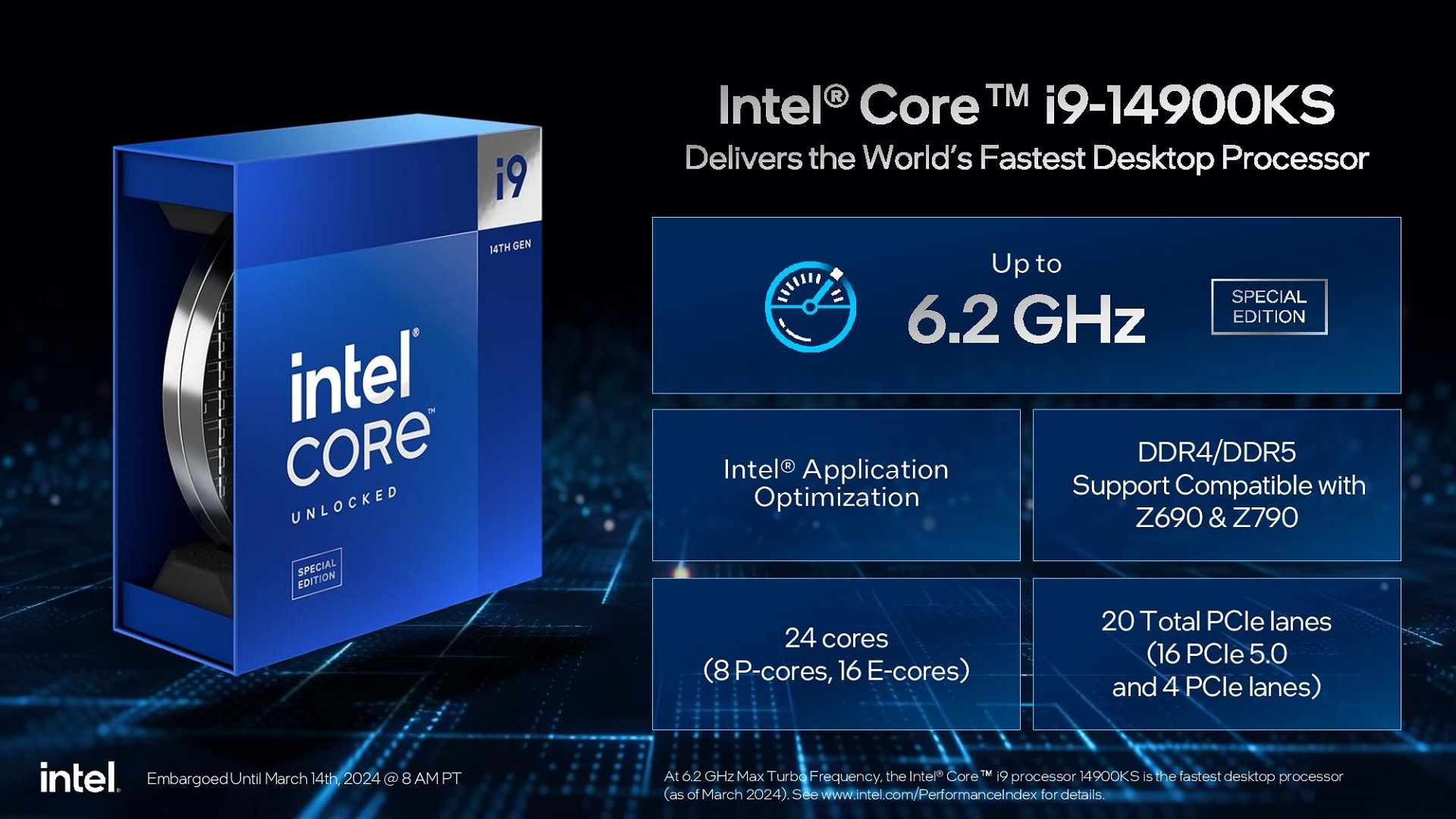 مشخصات پردازنده Core i9-14900KS
