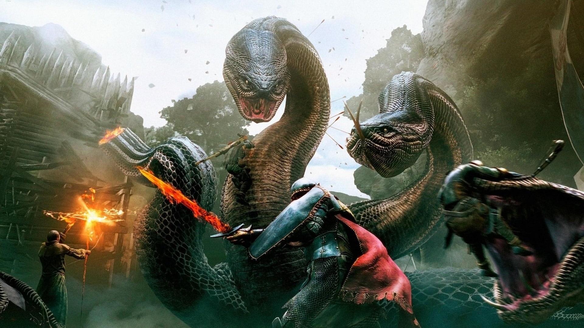 مبارزه با مار چندسر در بازی Dragon’s Dogma 2