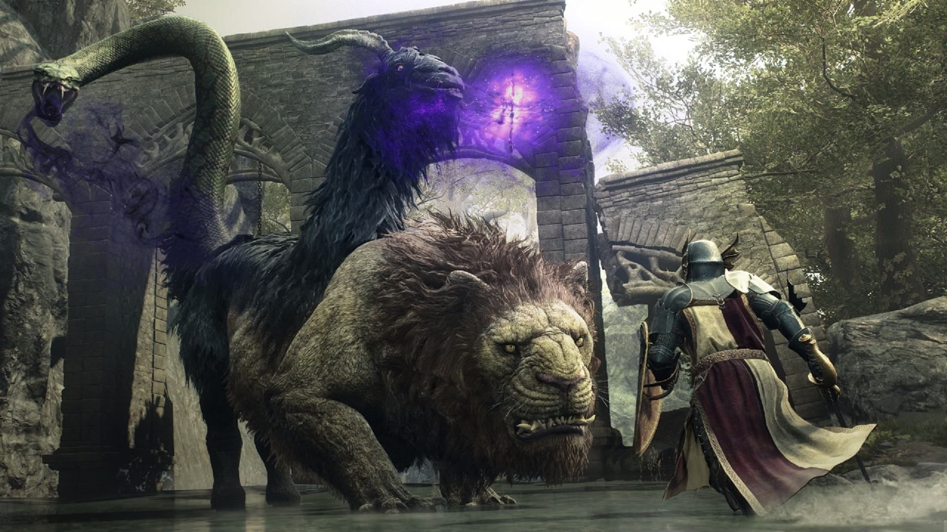 مبارزه با باس‌فایت در بازی Dragon’s Dogma 2