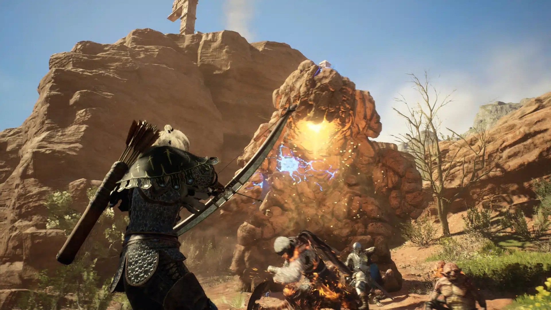 مبارزه با هیولای غول‌آسا در بازی Dragon's Dogma 2