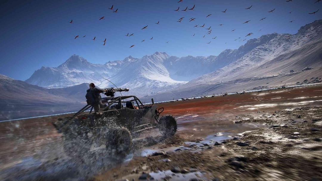 ماشین‌سواری در بیابان در بازی Ghost Recon