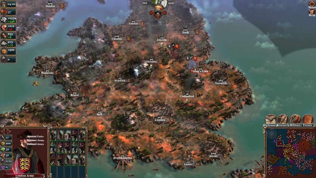 نقشه جهان بازی Renaissance Kingdom Wars
