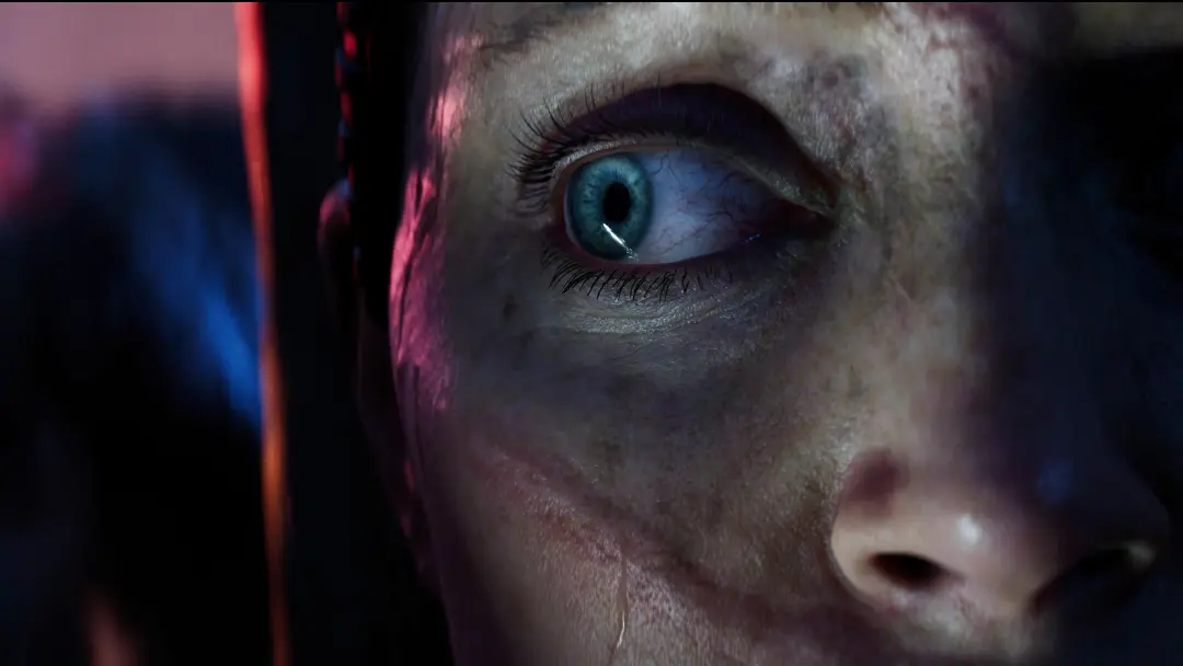 عرق سرد بر پیشانی سنوئا در بازی Senua’s Saga: Hellblade 2 