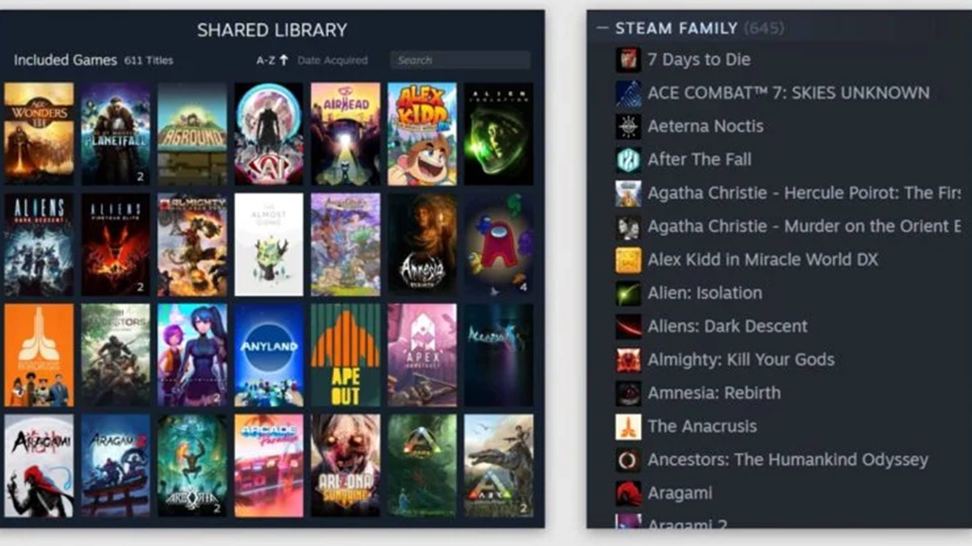قابلیت Steam Families 