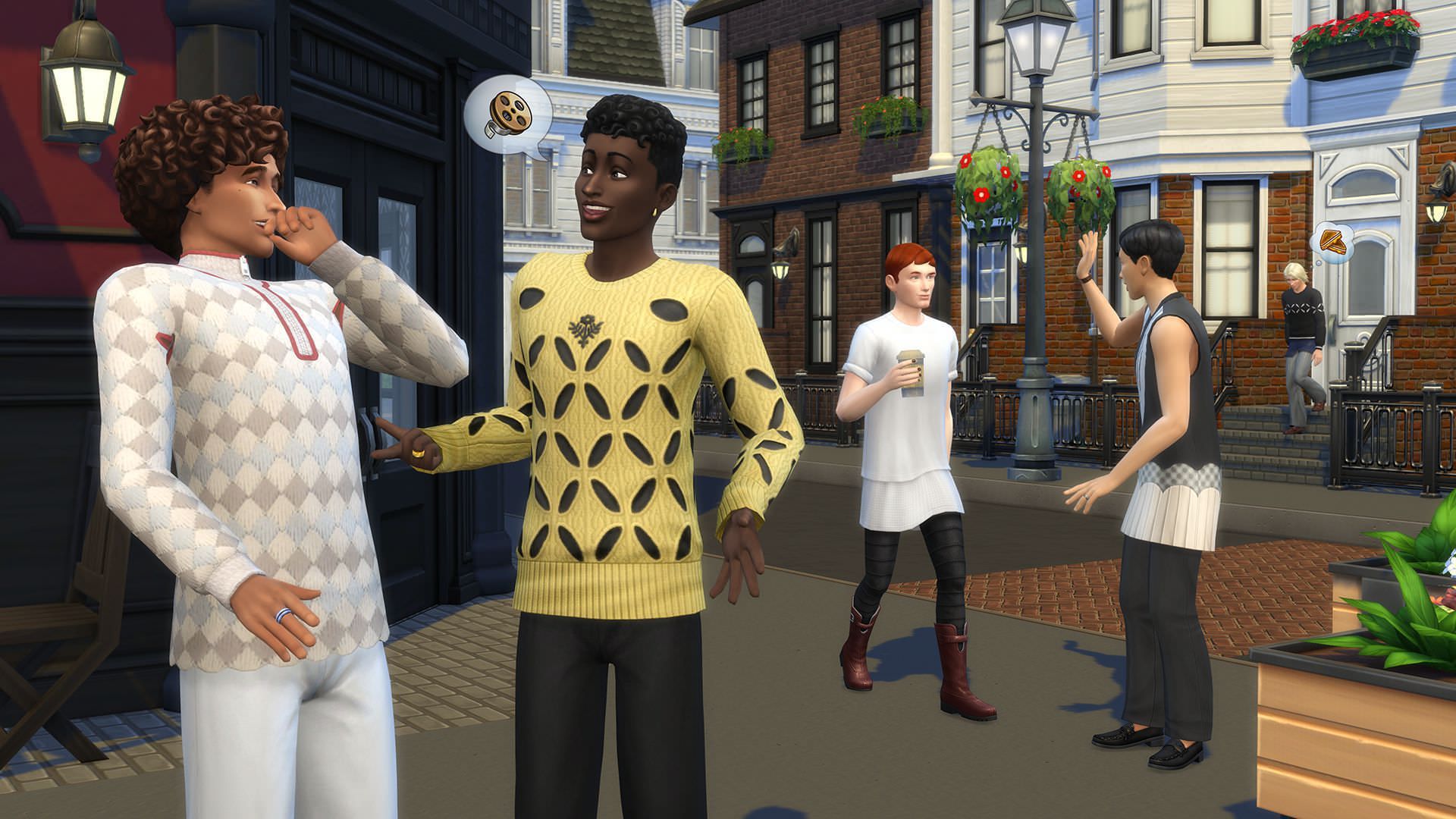 شخصیت های سیمز در شهر در بازی The Sims 4