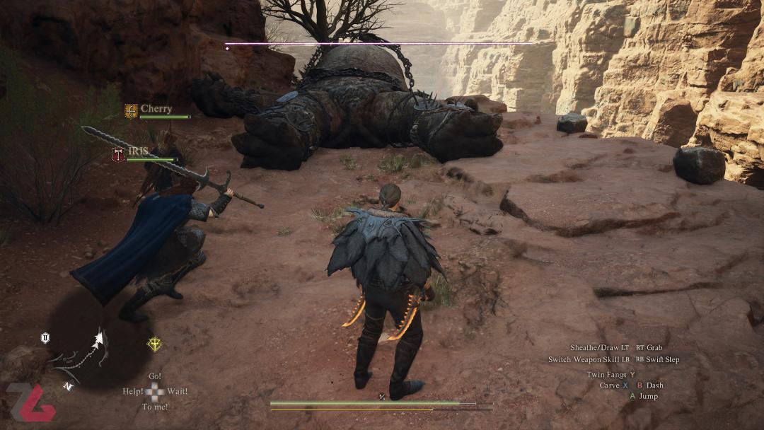 غافل‌گیر کردن ترول در بازی Dragon's Dogma 2