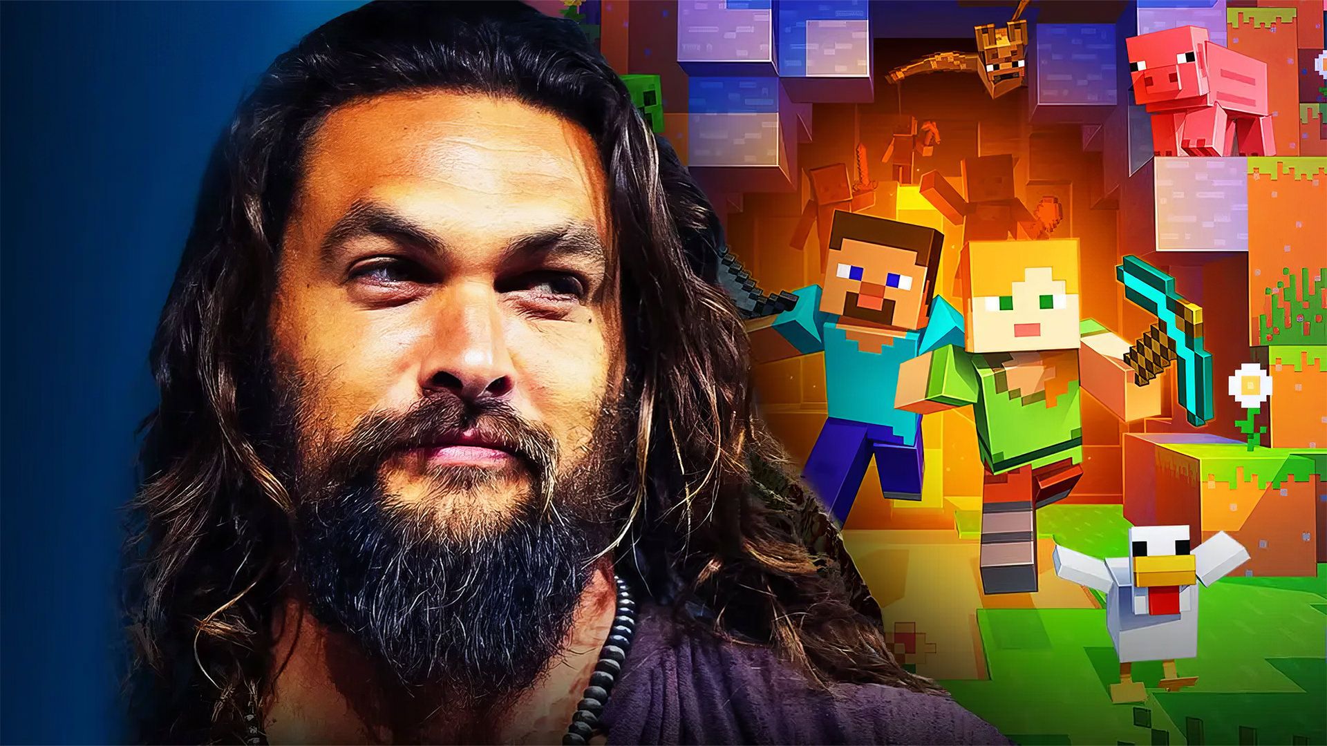 نقش‌آفرینی جیسون موموآ در فیلم Minecraft 