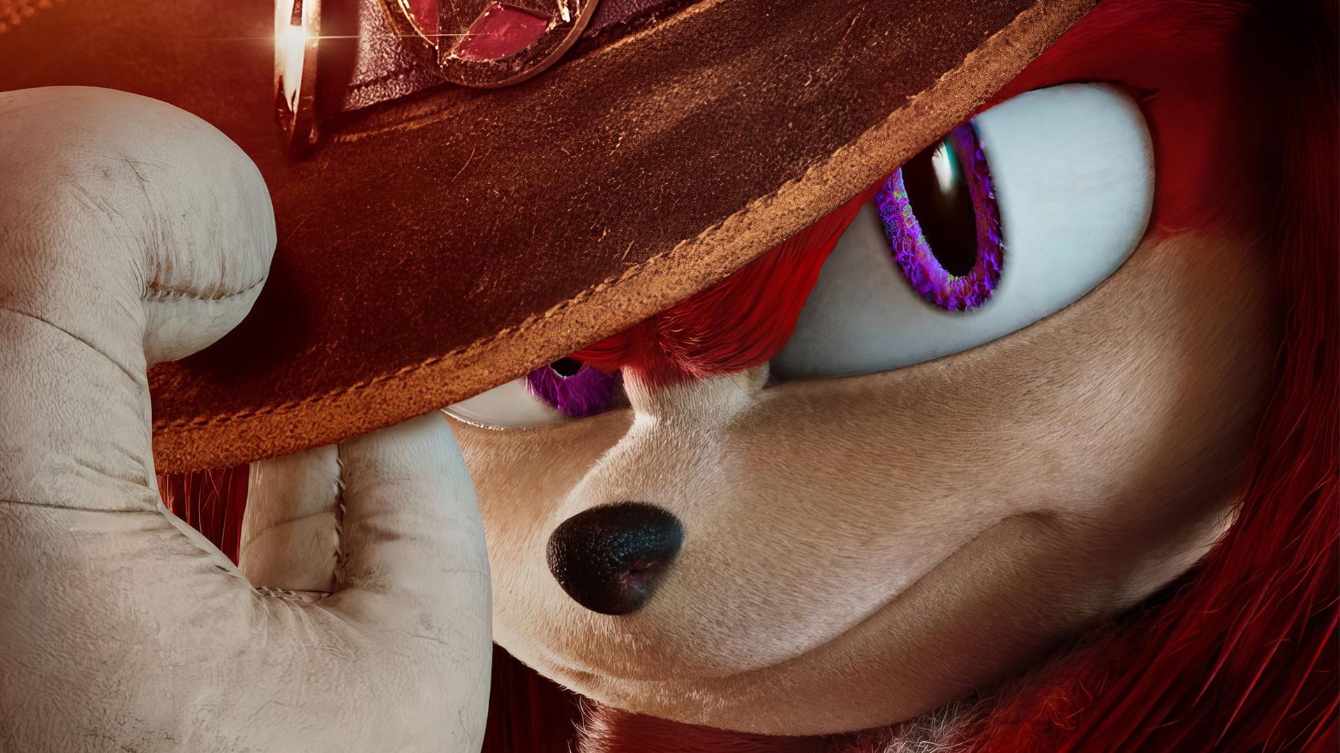 ناکلز با کلاه کلانتر در سریال Knuckles