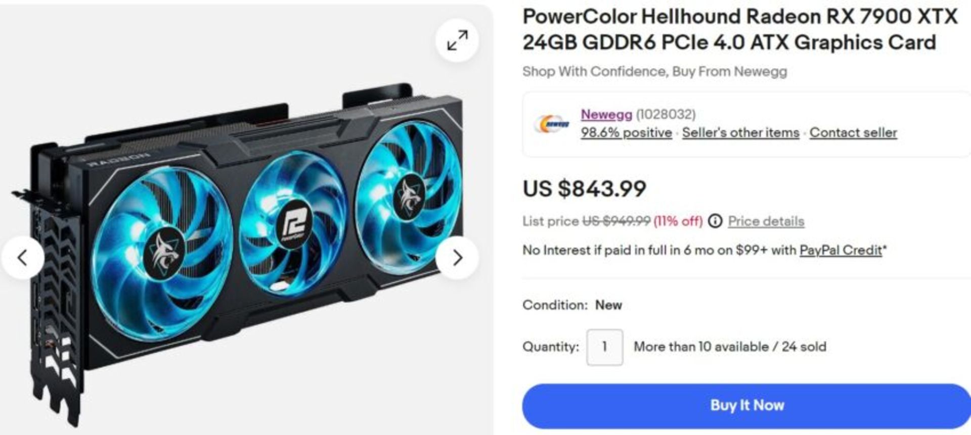 کاهش قیمت کارت گرافیک Radeon RX 7900 XTX