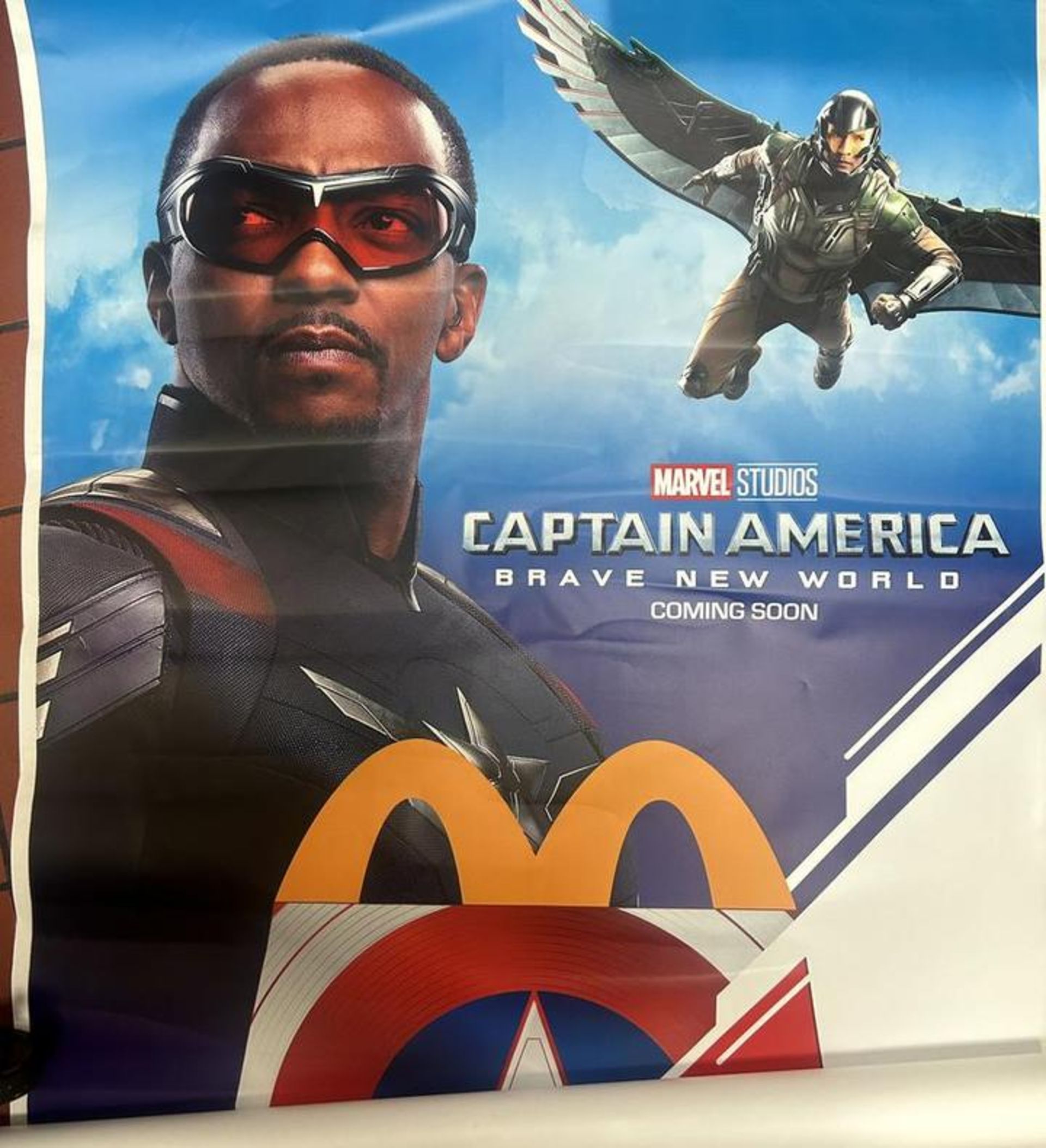 تصویر کاپیتان آمریکا در کنار فالکون جدید در فیلم Captain America: Brave New World 