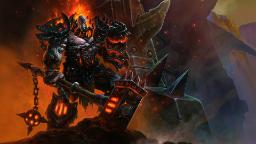 ایستادن وارلرد قدرتمند در لبه پرتگاه در بازی World of Warcraft