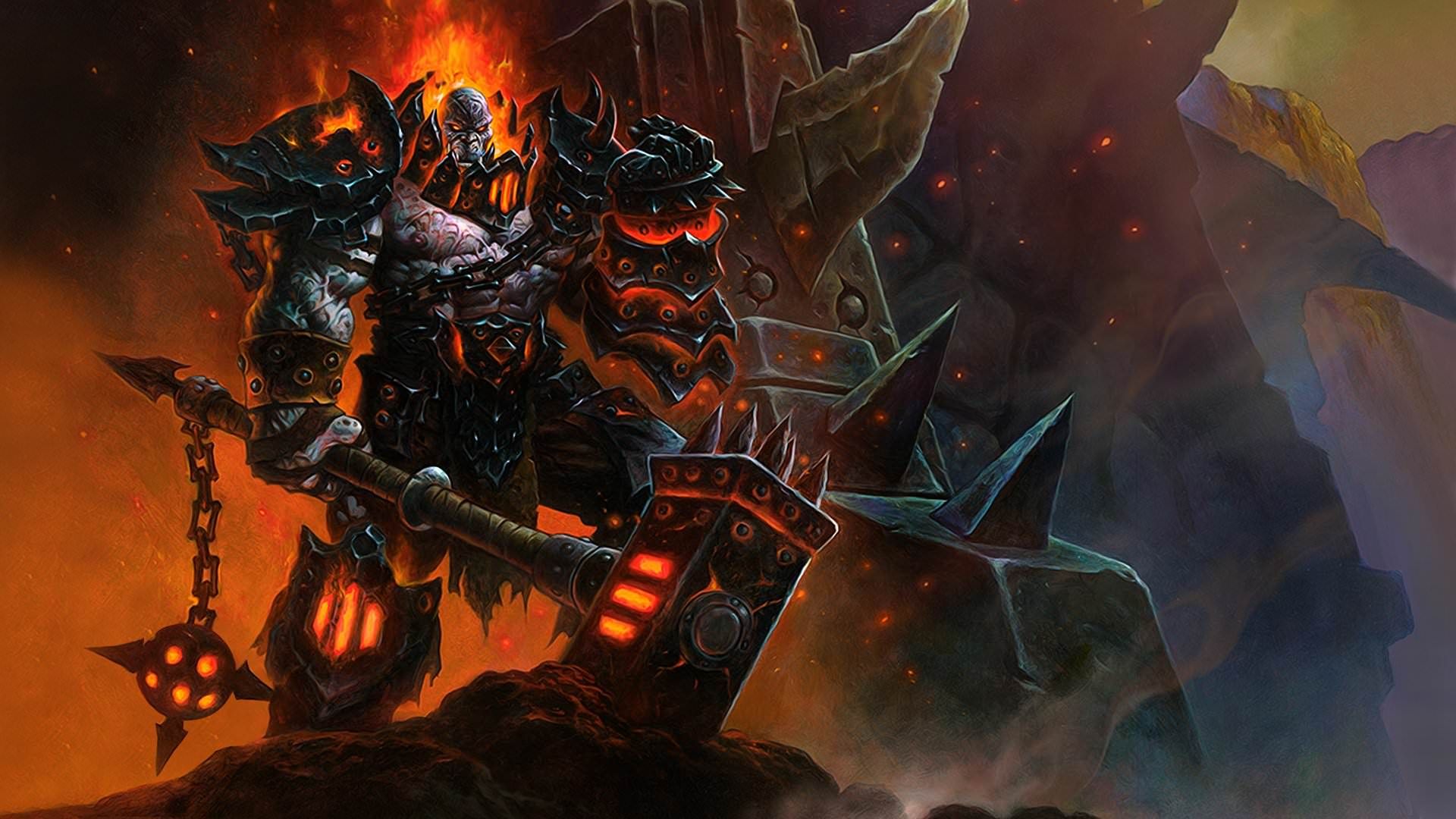 ایستادن وارلرد قدرتمند در لبه پرتگاه در بازی World of Warcraft