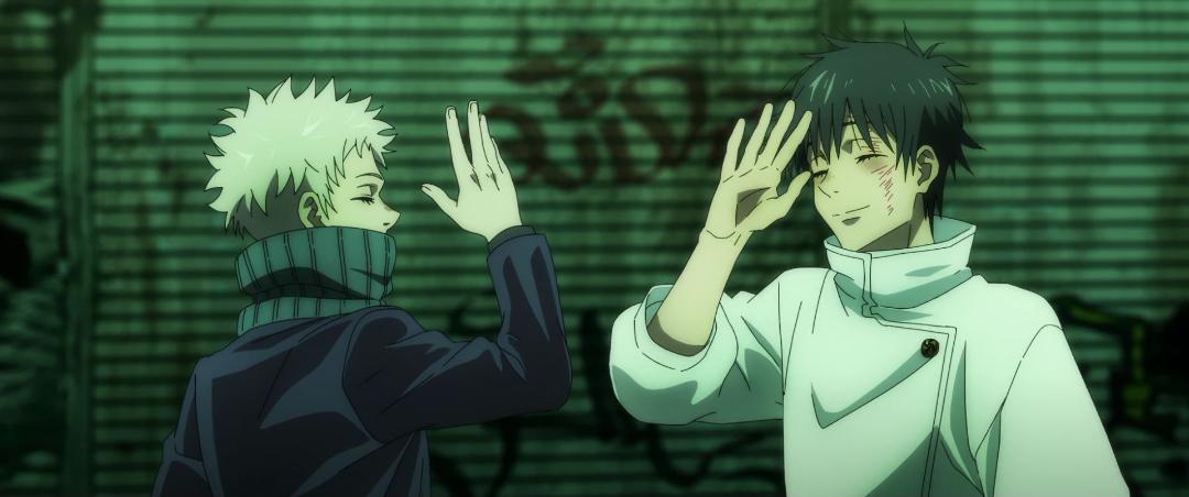 یوتا و توگه در حال های  فایو در  انیمه Jujutsu Kaisen 0