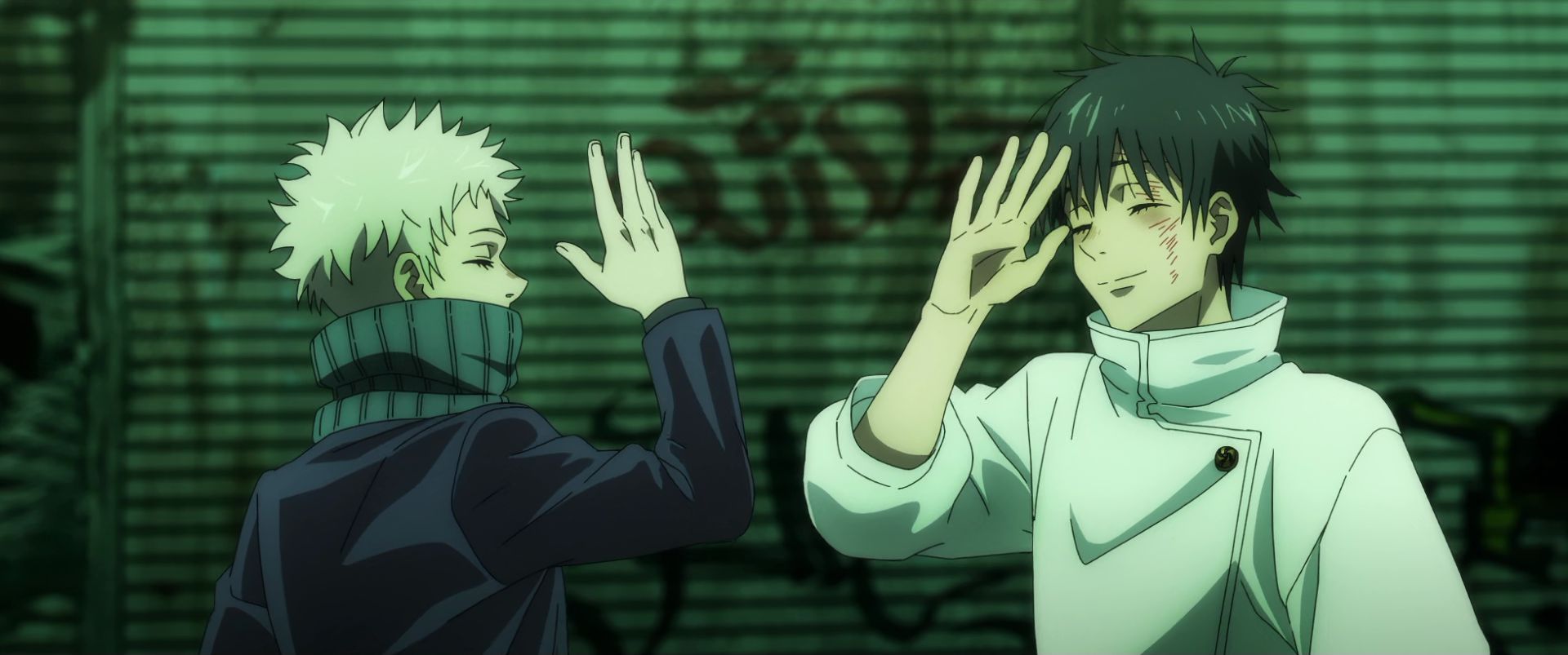 یوتا و توگه در حال های  فایو در  انیمه Jujutsu Kaisen 0