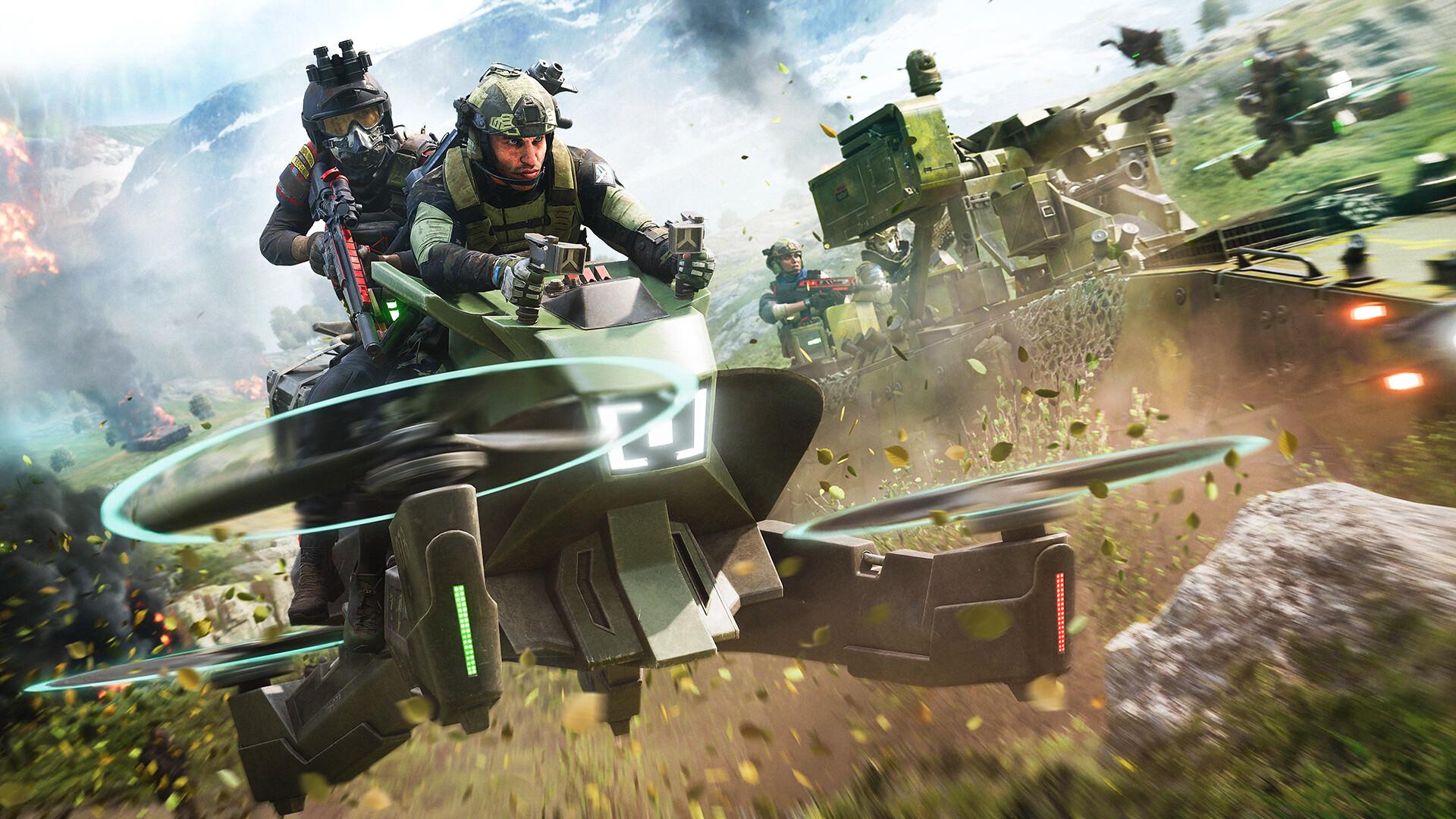 پرواز با تجهیزات نظامی فوق پیشرفته در بازی Battlefield 2042