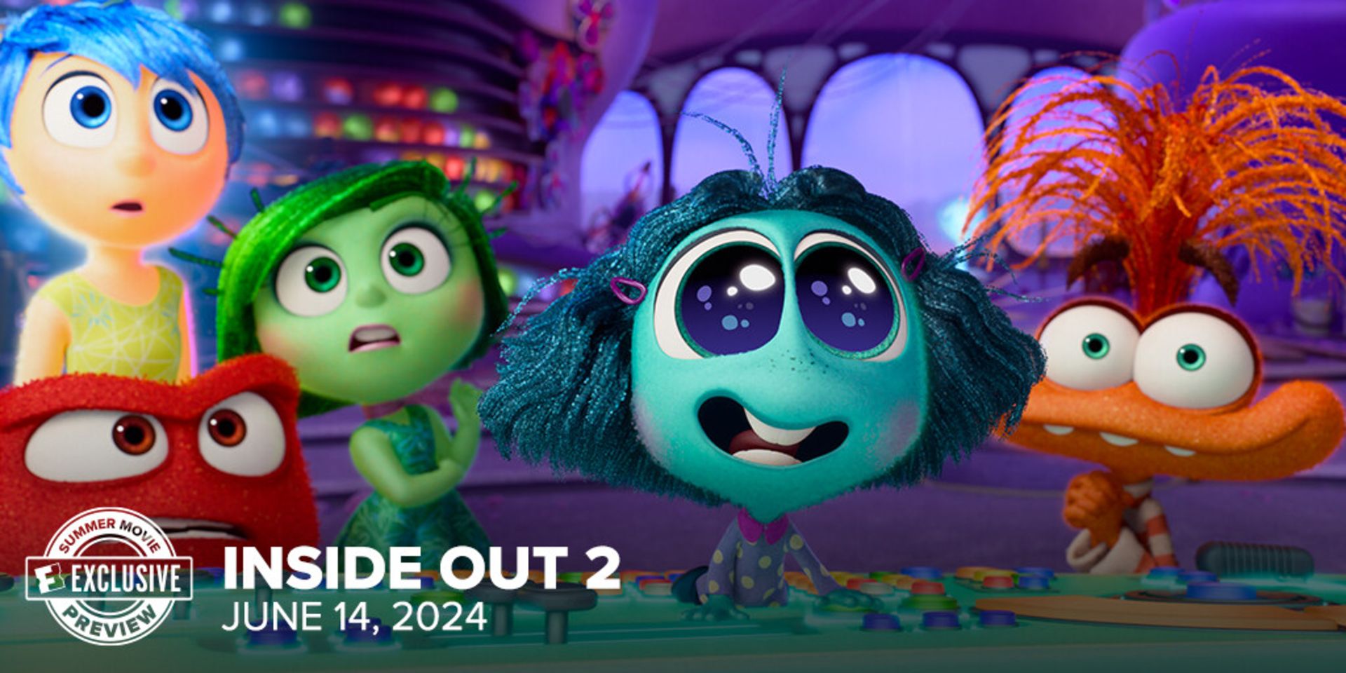 حسادت، اضطراب، انزجار، خشم، شادی در تصویر انیمیشن Inside Out 2