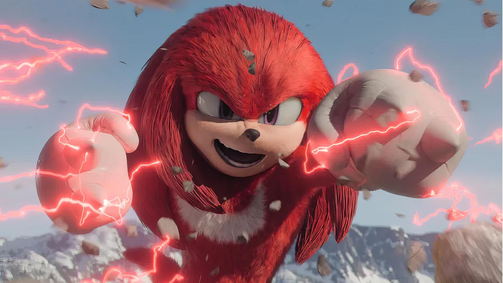 درگیری ناکلز با دشمنان در سریال Knuckles