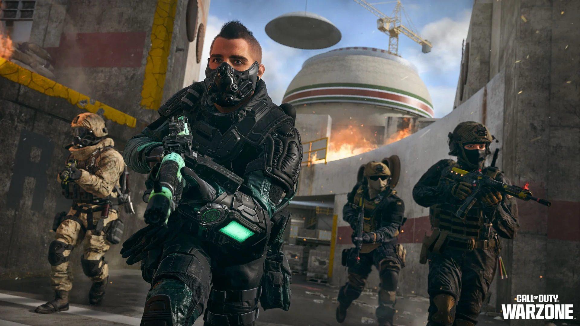 یورش سربازها به سمت میدان نبرد در بازی Call of Duty: Warzon