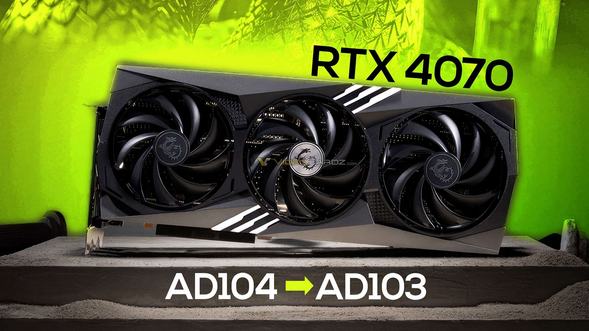 کارر گرافیک RTX 4070 با پردازنده AD103