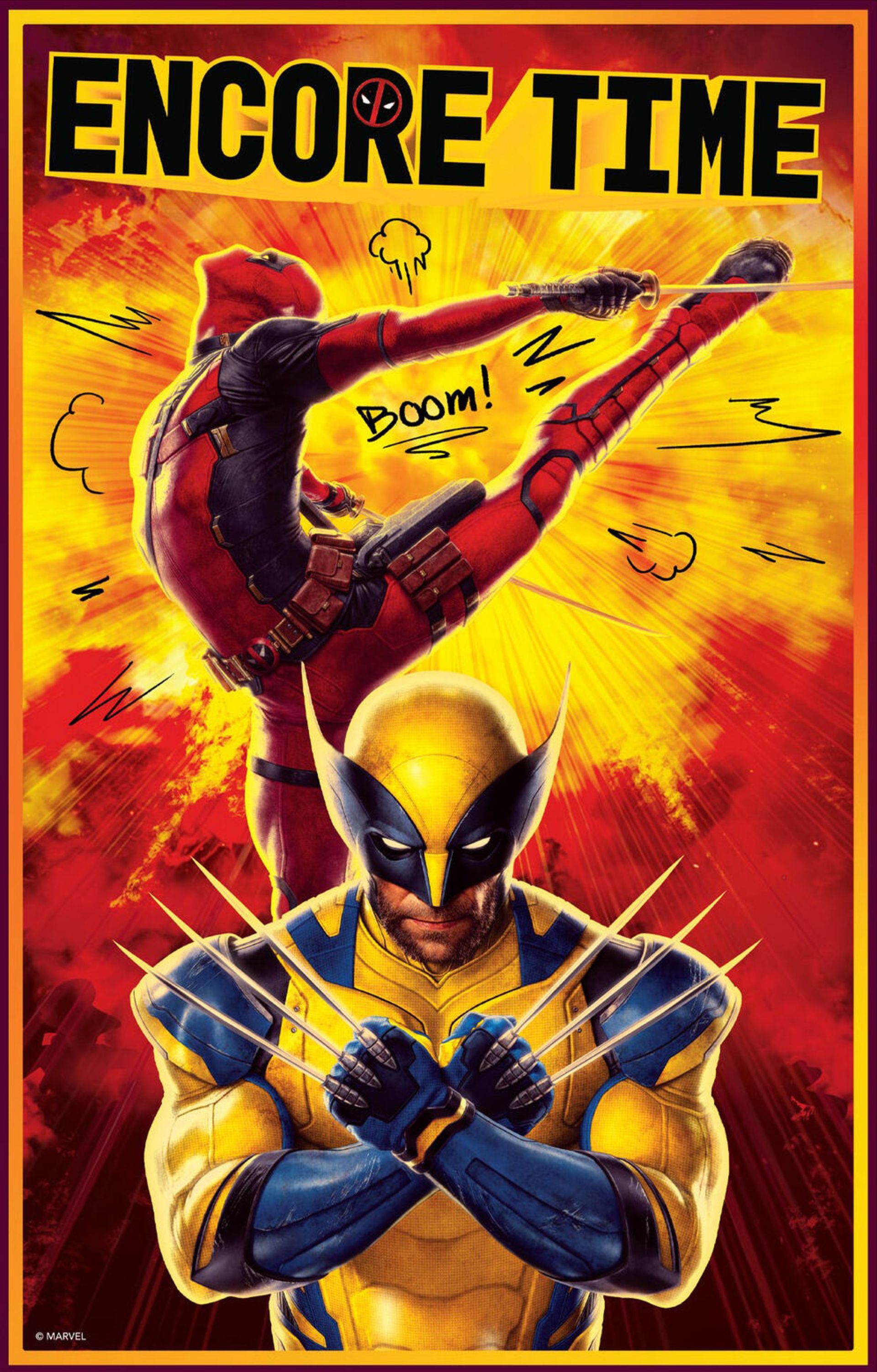 پوستر رسمی فیلم Deadpool & Wolverine با حضور ددپول و ولورین 