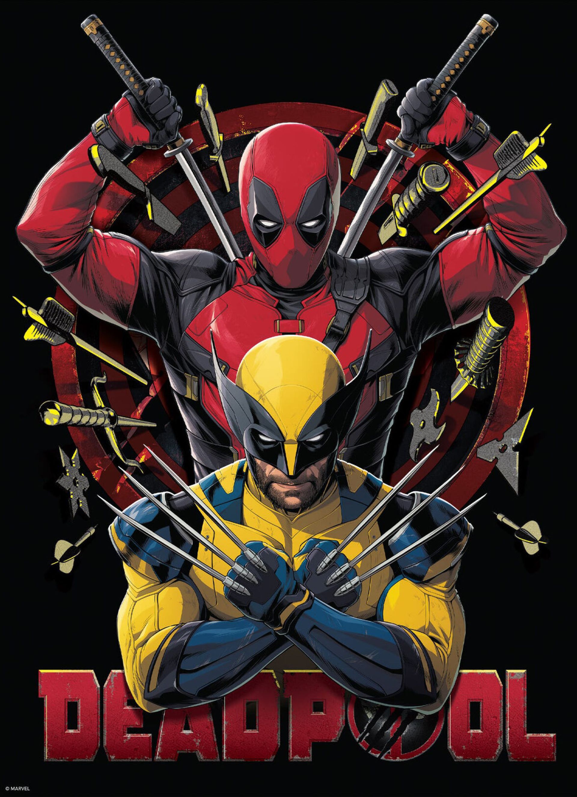 پوستر رسمی فیلم Deadpool & Wolverine با حضور ددپول و ولورین 