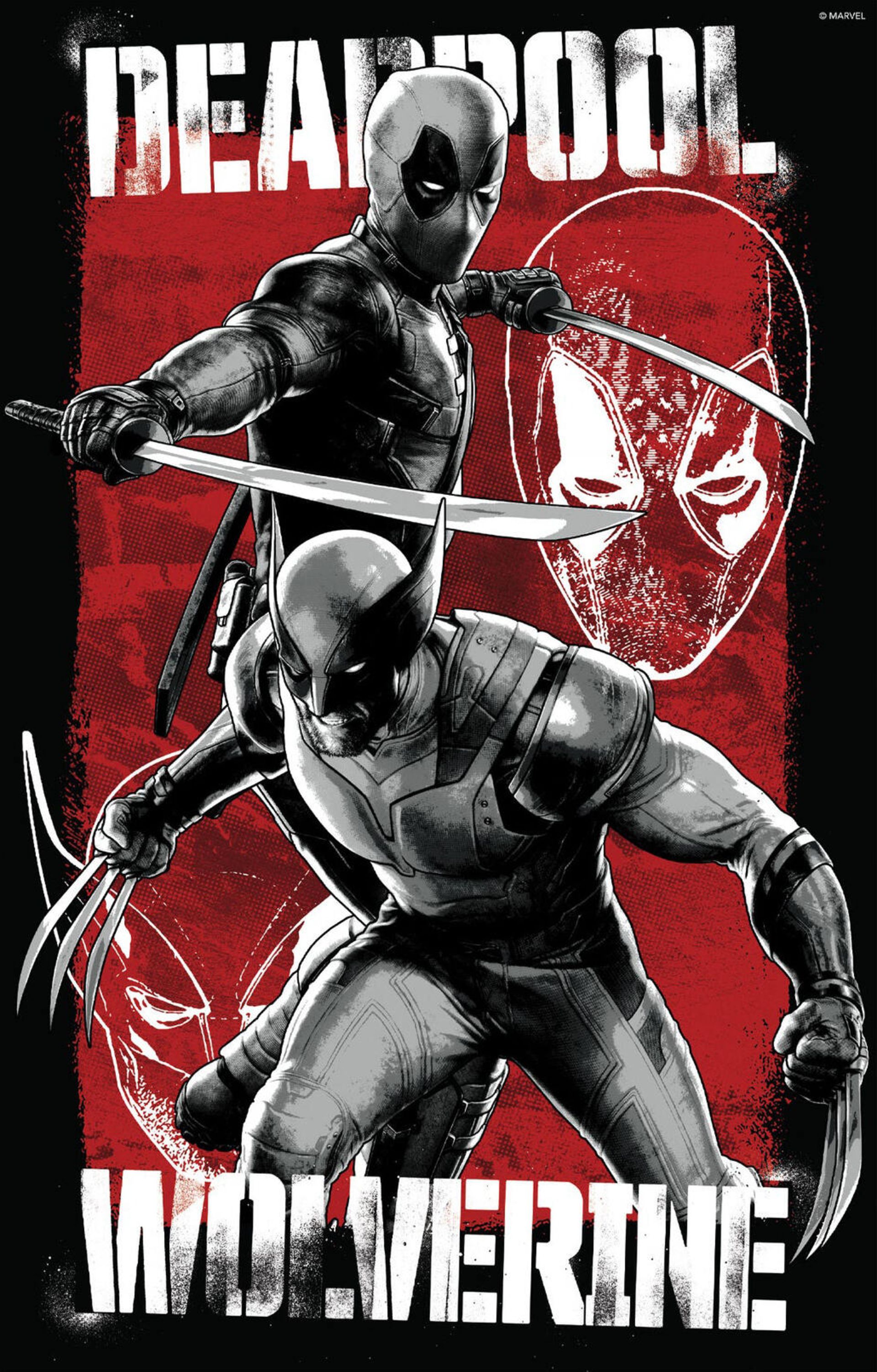 پوستر رسمی فیلم Deadpool & Wolverine با حضور ددپول و ولورین 