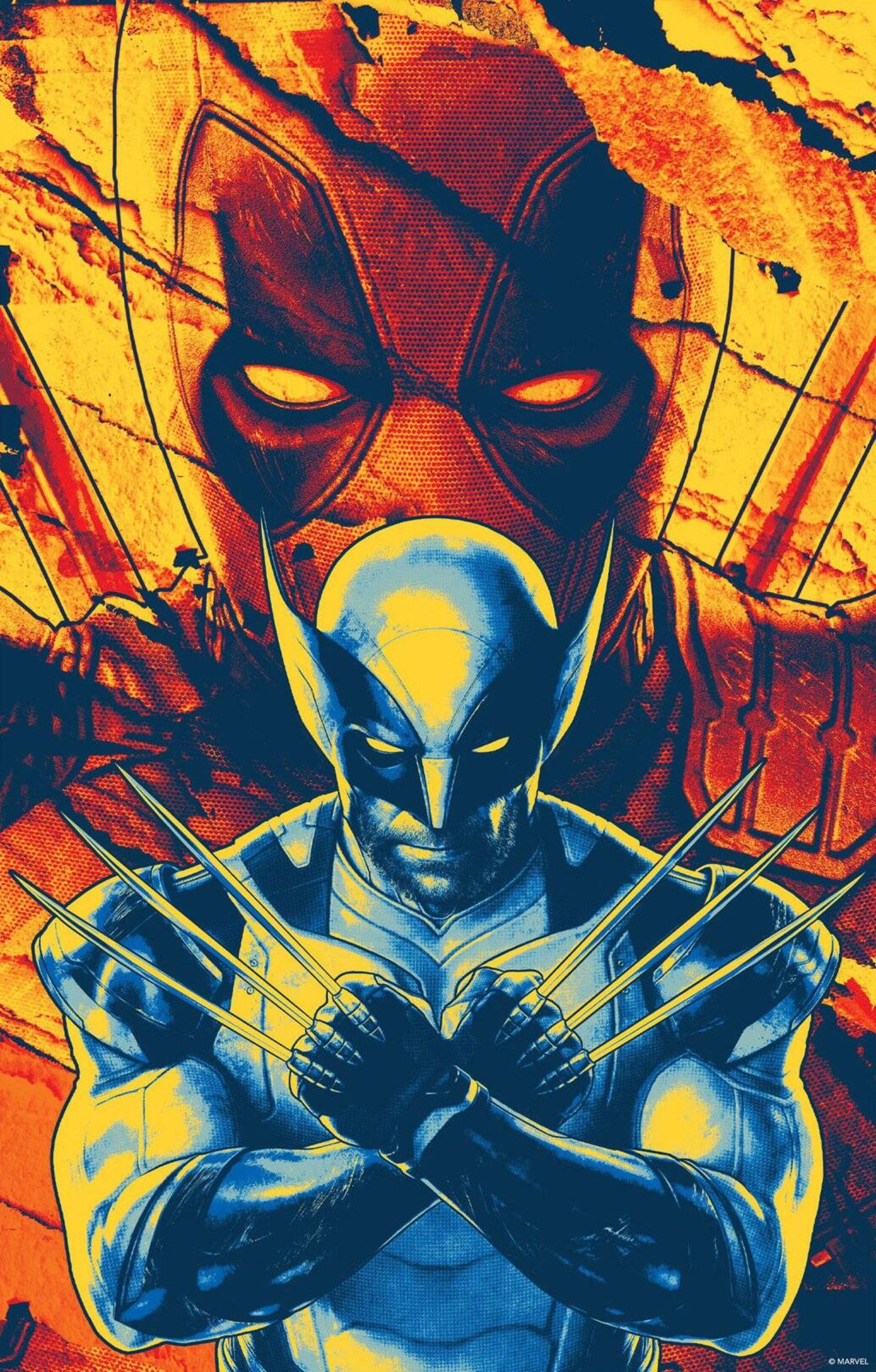 پوستر رسمی فیلم Deadpool & Wolverine با حضور ددپول و ولورین 