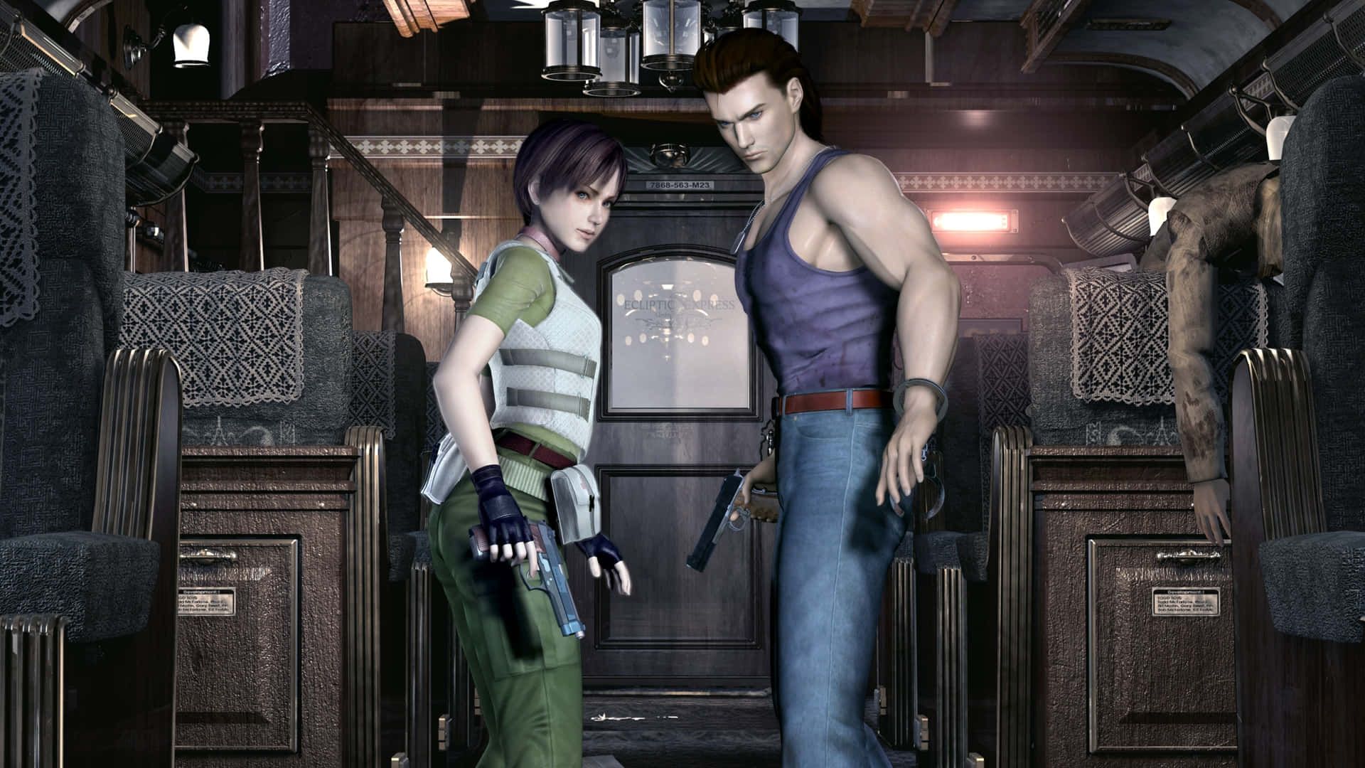 دو شخصیت اصلی بازی Resident Evil Zero