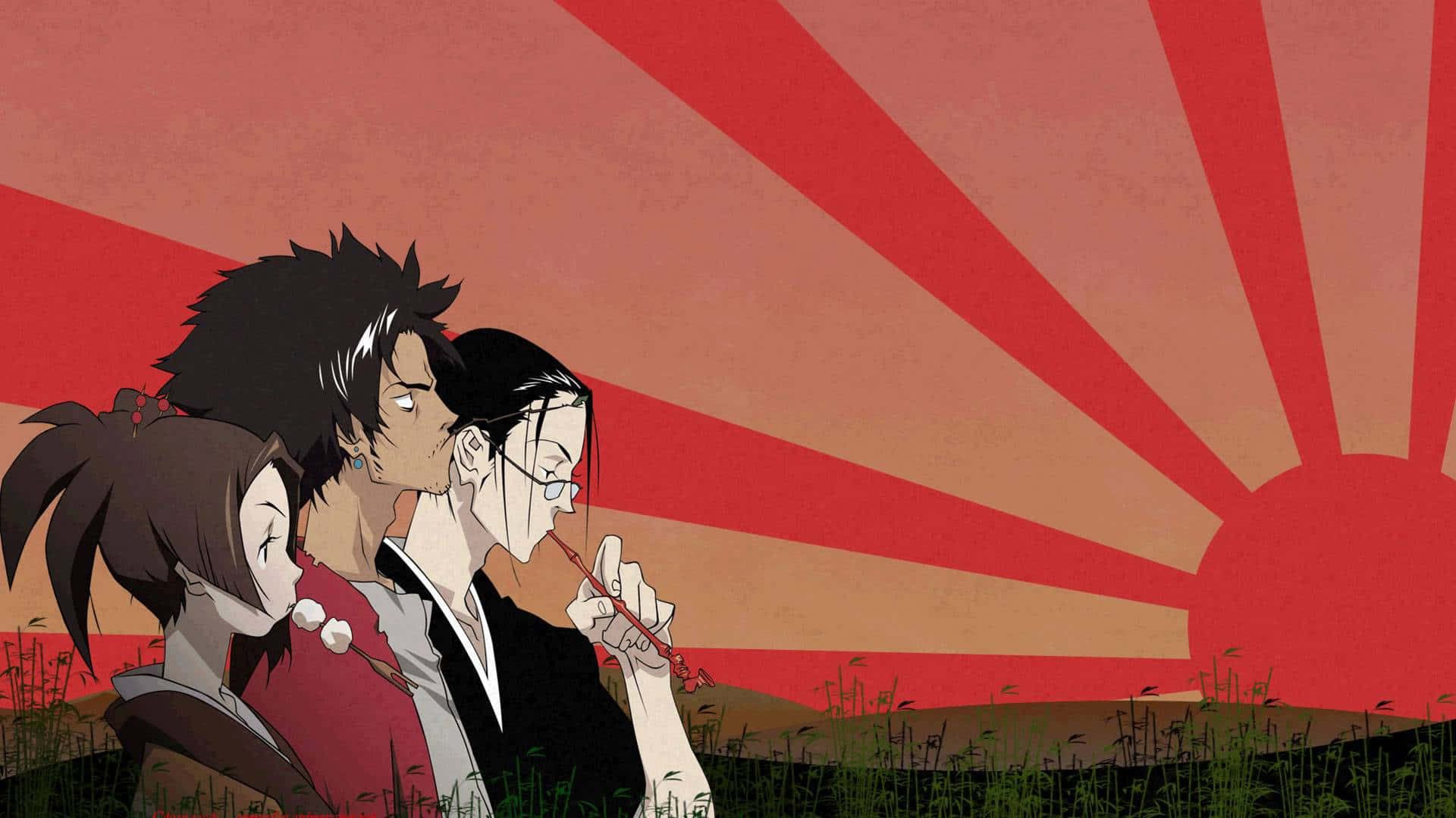 2024-5-samurai-champloo-background-pink-sky-sun-rays