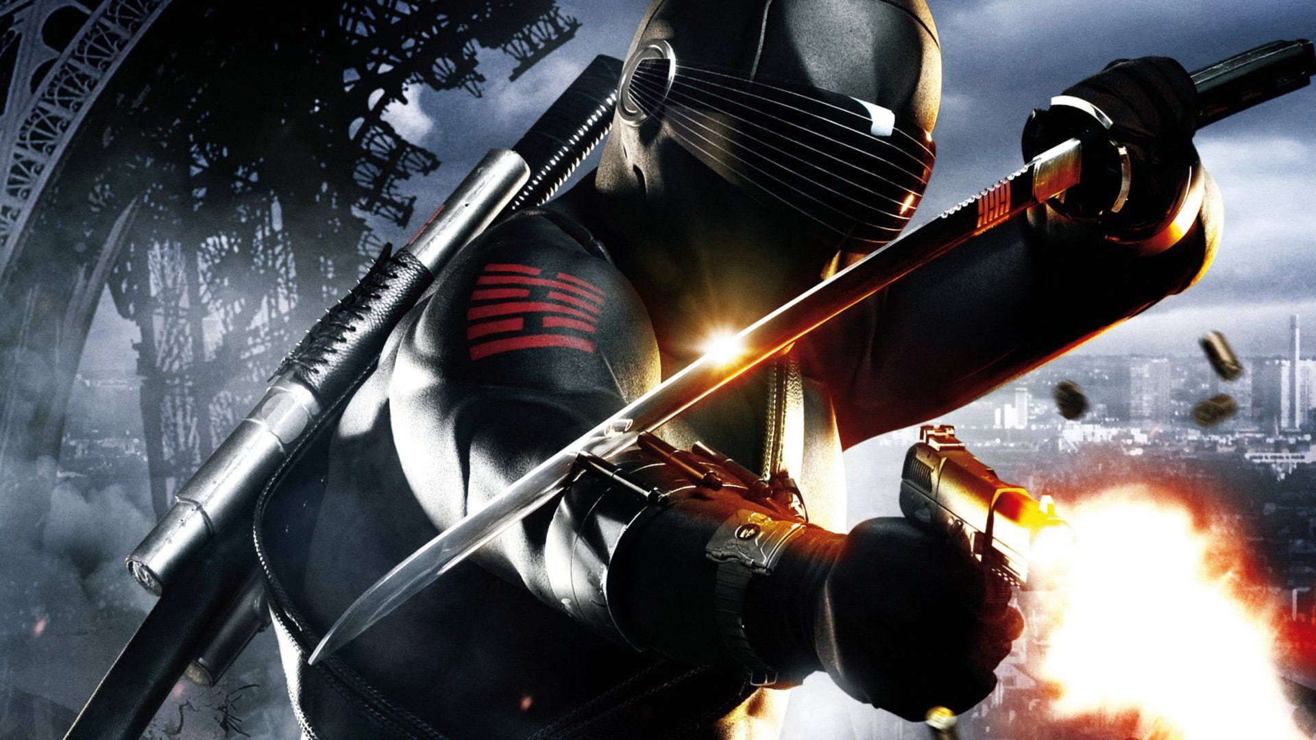 مبارزه Snake Eyes با شمشیر و تفنگ در سری G.I. Joe