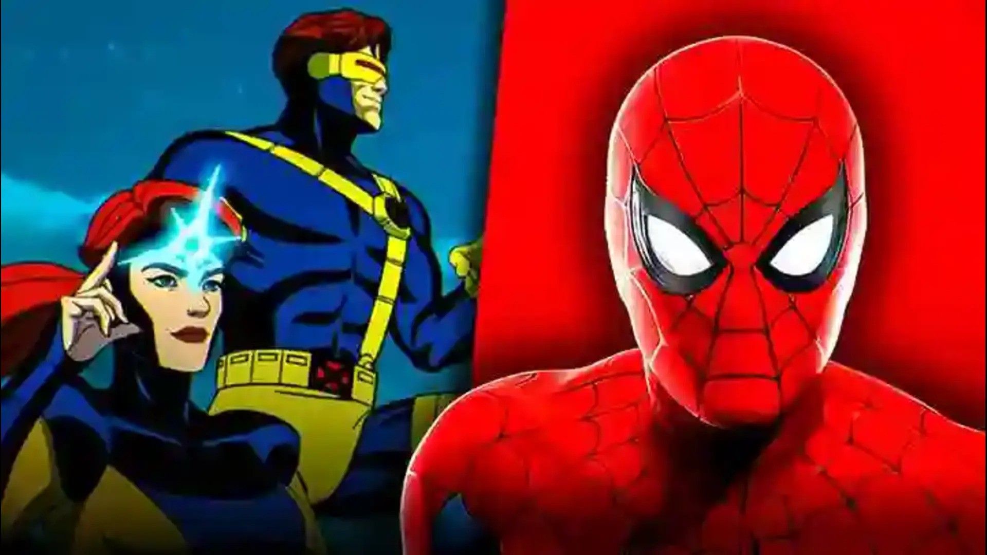 مرد عنکبوتی و دو شخصیت از X-Men