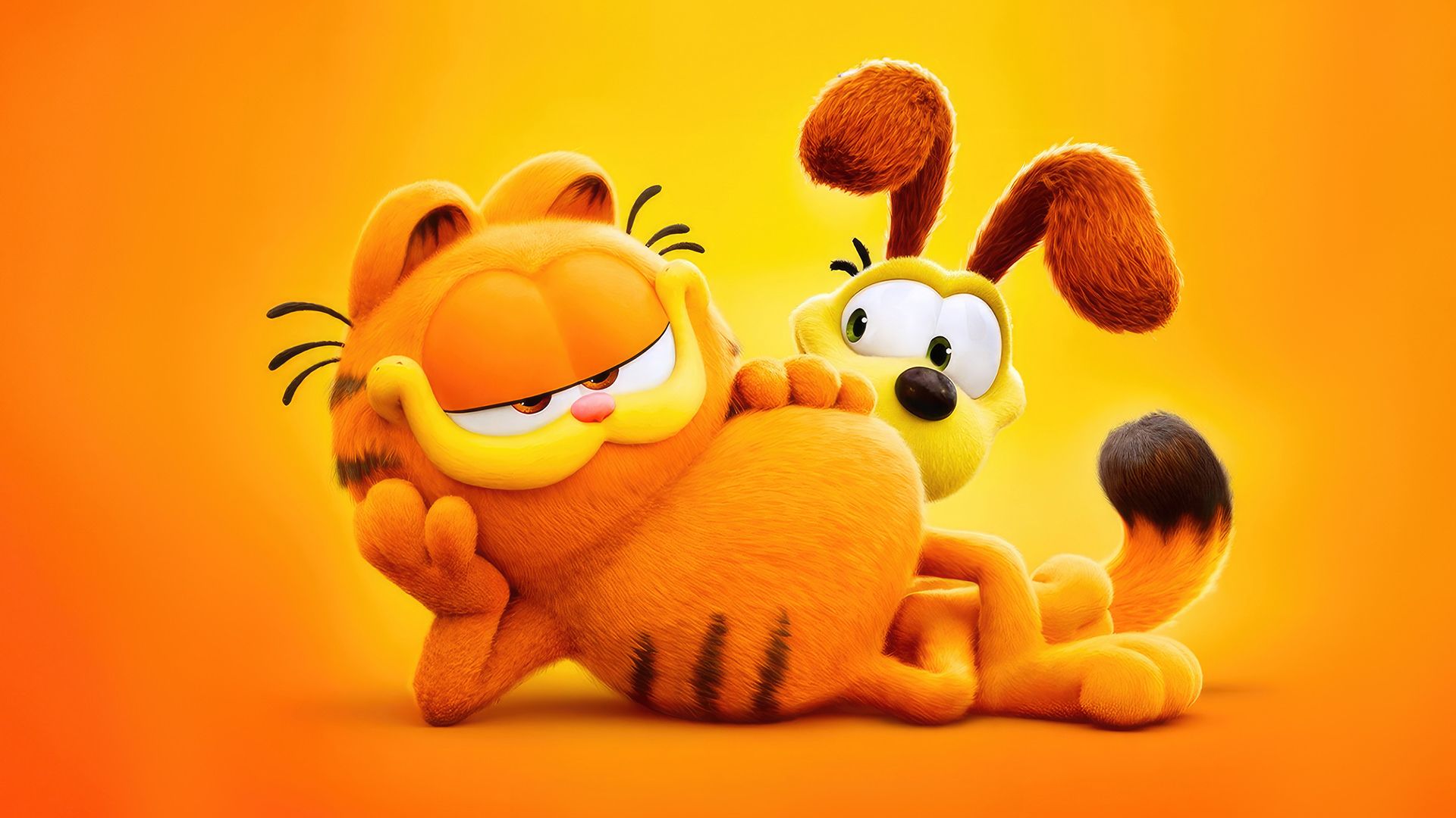 گارفیلد و اودی در انیمیشن The Garfield Movie