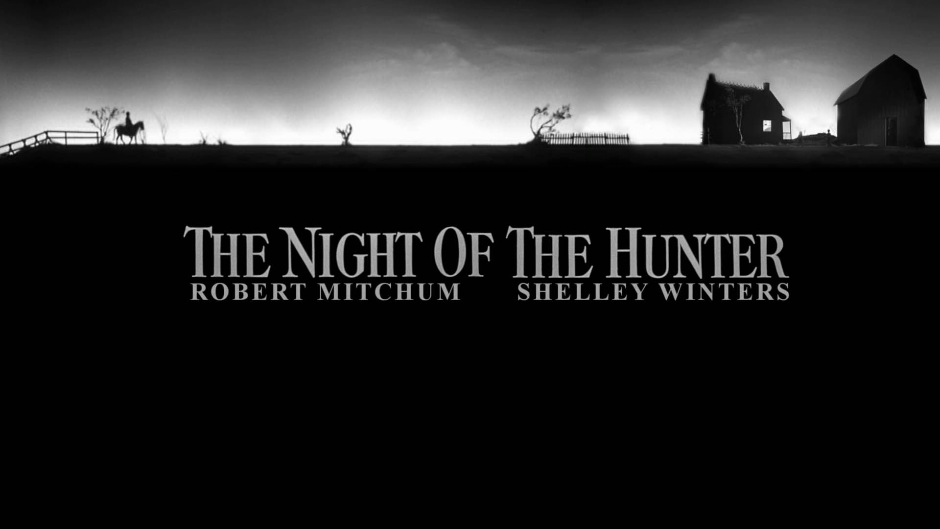 پوستر مشکی از فیلم The Night of the Hunter