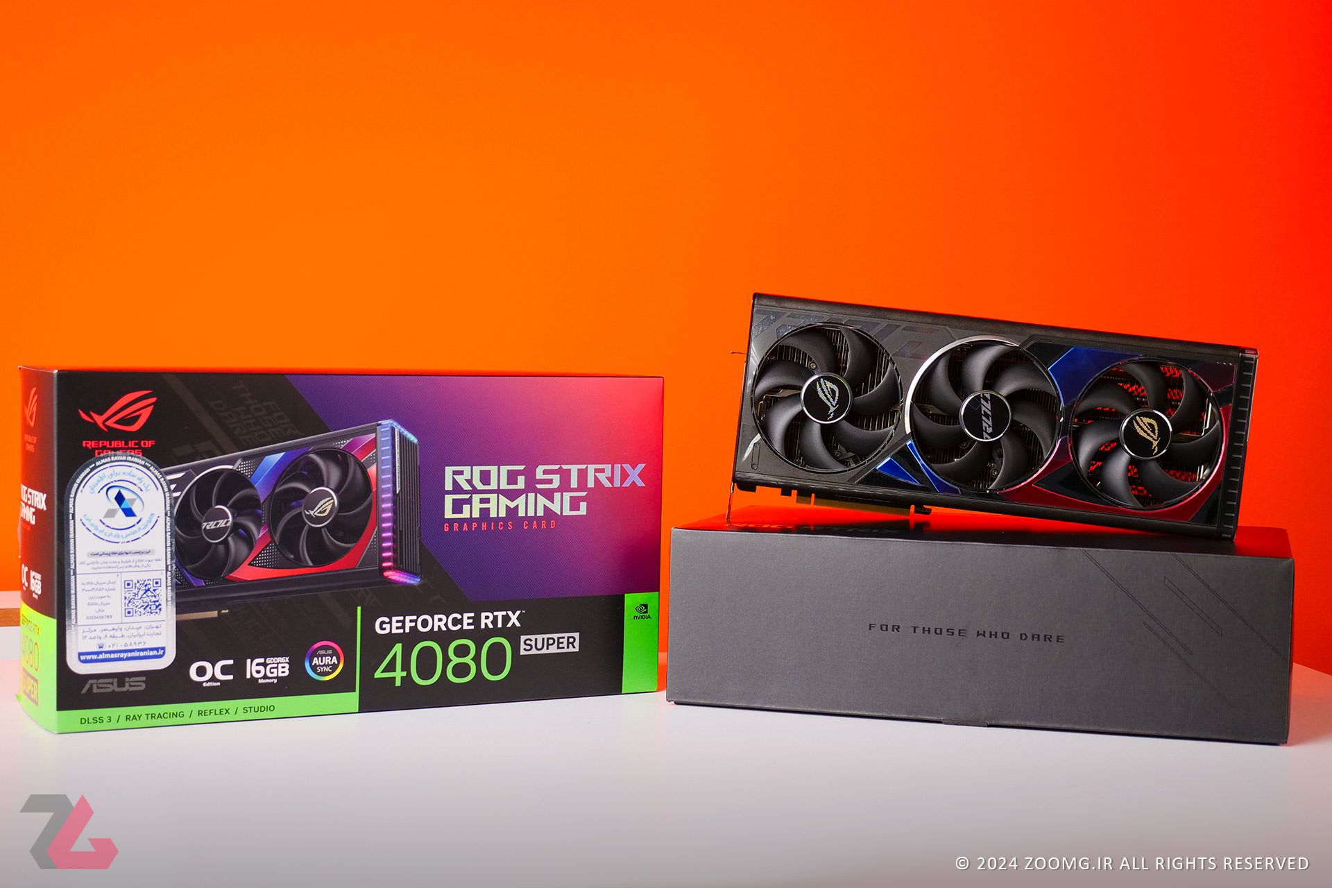 کارت گرافیک ASUS ROG Strix RTX 4080 Super همراه با جعبه