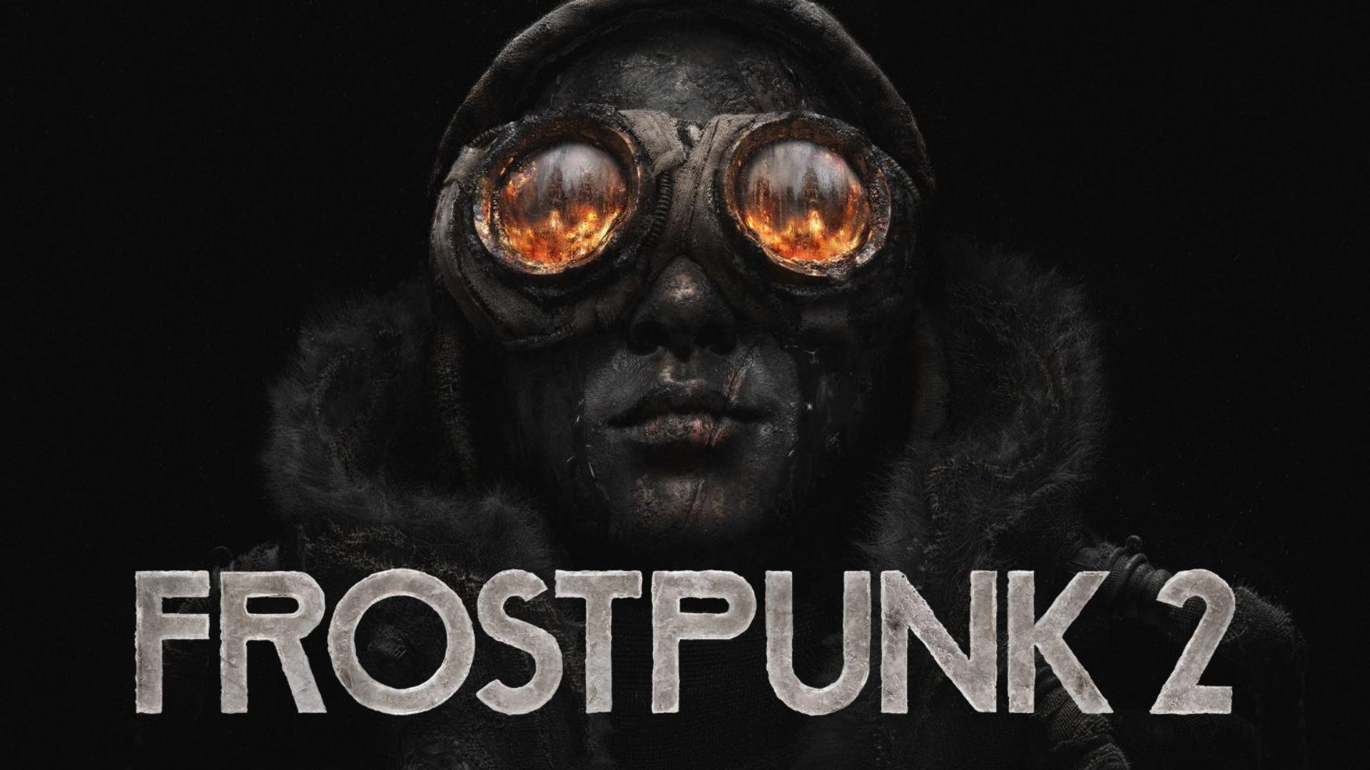 مرد با عینک زرد در محیط تاریک بازی فراست پانک man with yellow eyeglasses in dark from frostpunk 2