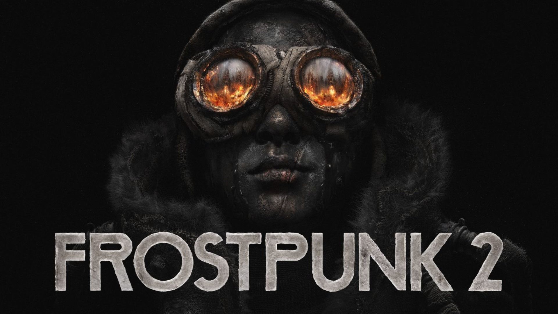 مرد با عینک زرد در محیط تاریک بازی فراست پانک man with yellow eyeglasses in dark from frostpunk 2