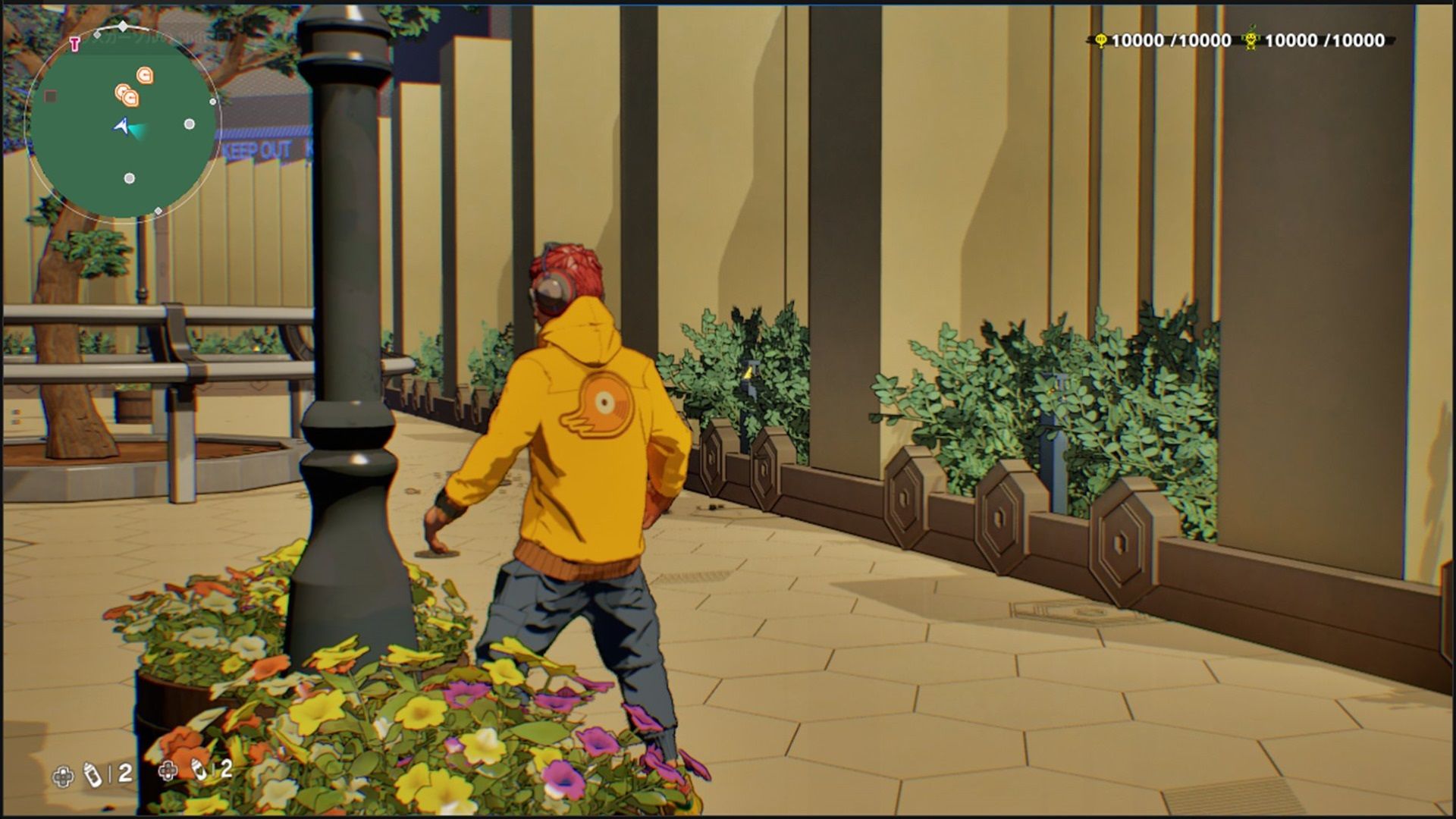 نمای پشتی شخصیت اصلی بازی Jet Set Radio