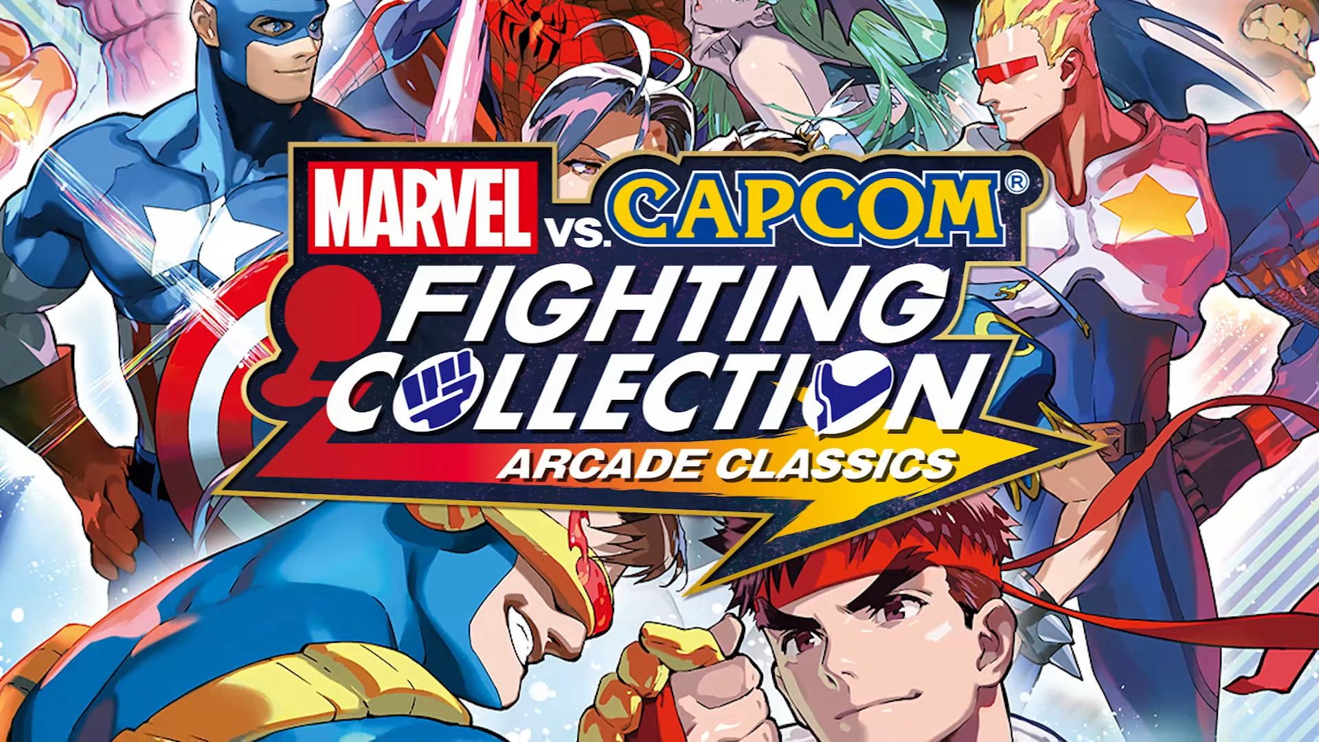 پوستر بازی مارول در برابر کپکام فایتینگ کالکشن Marvel vs Capcom Fighting Collection Poster