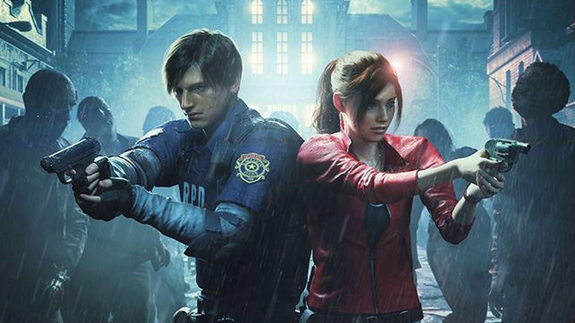 تلاش لیان و کلر برای بقا در بازی Resident Evil 2 Remake