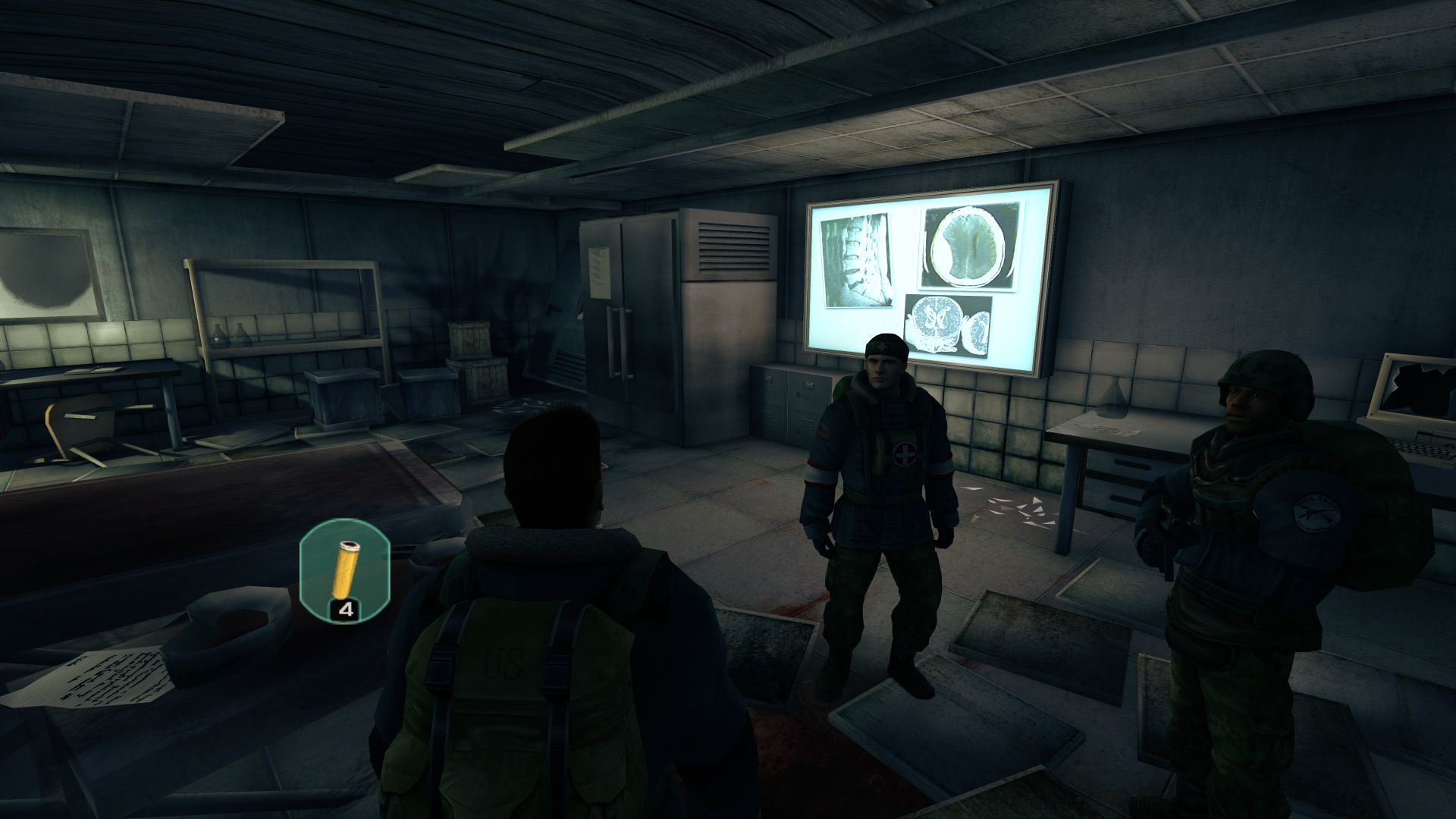 اتاق معاینات پزشکی در بازی The Thing: Remastered