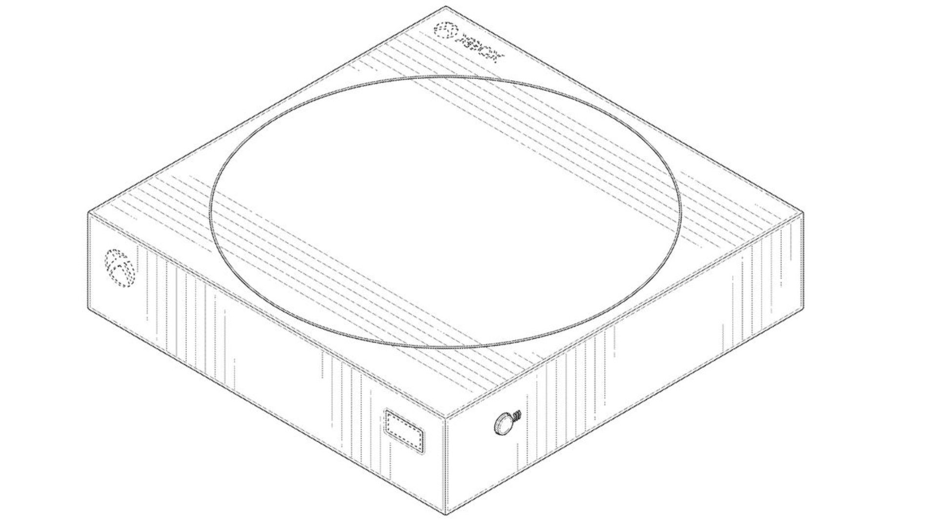 طراحی احتمالی کنسول ایکس باکس کی استون در سند ثبت اختراع فاش شده مایکروسافت xbox keystone design patent