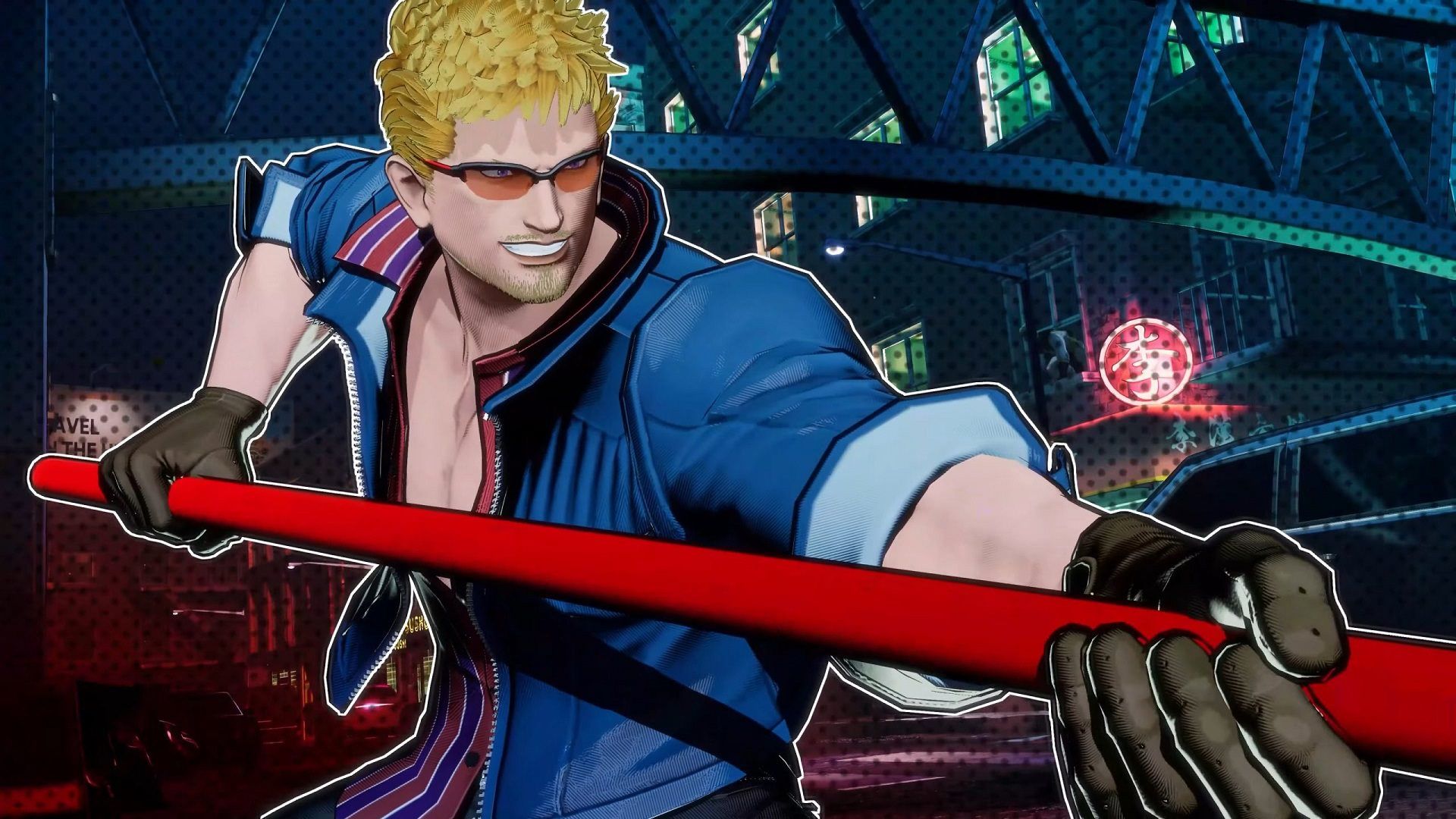 مبارزه بیلی کین با چوب‌دستی مخصوصش در بازی Fatal Fury: City of the Wolves