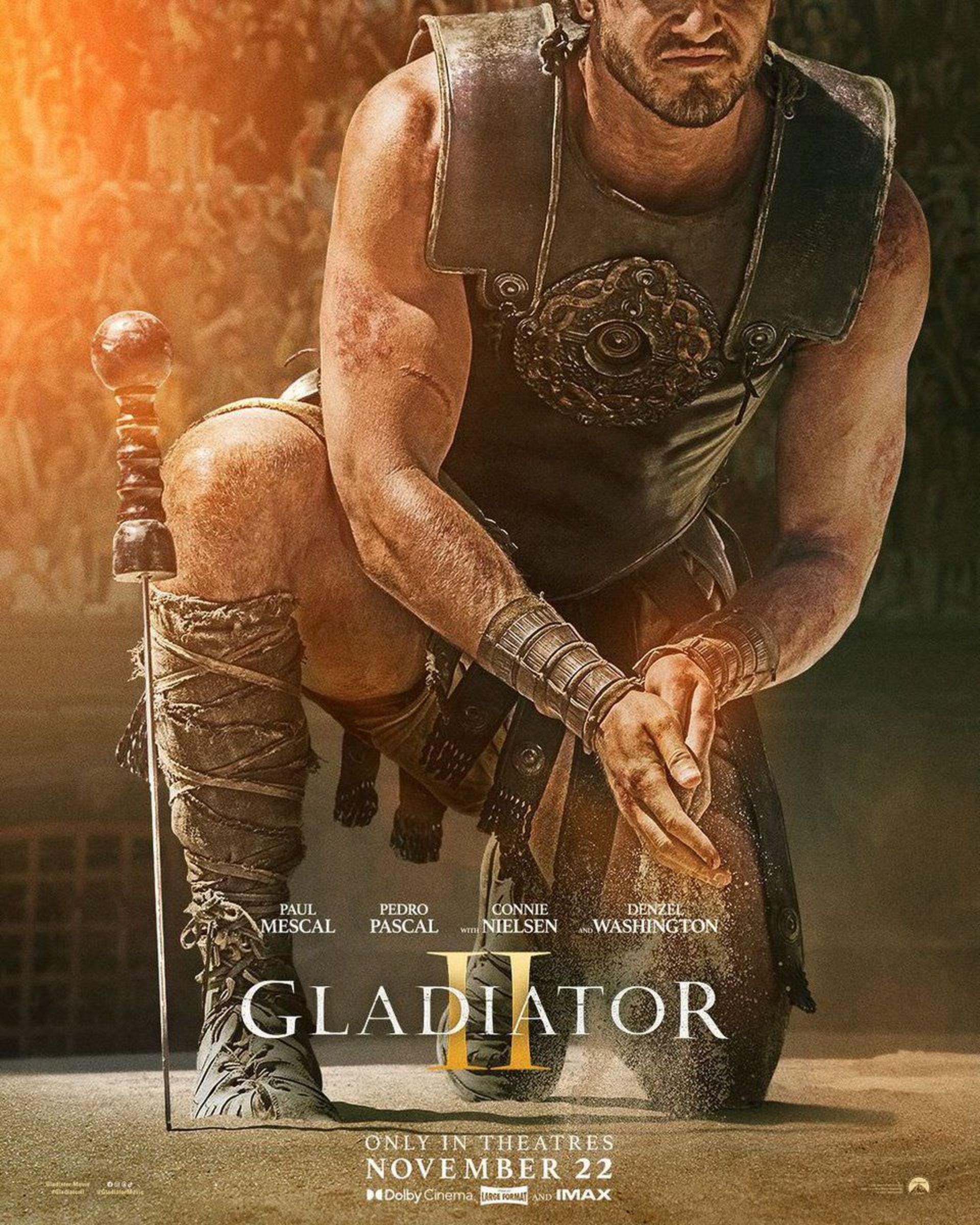 اولین پوستر رسمی فیلم Gladiator 2